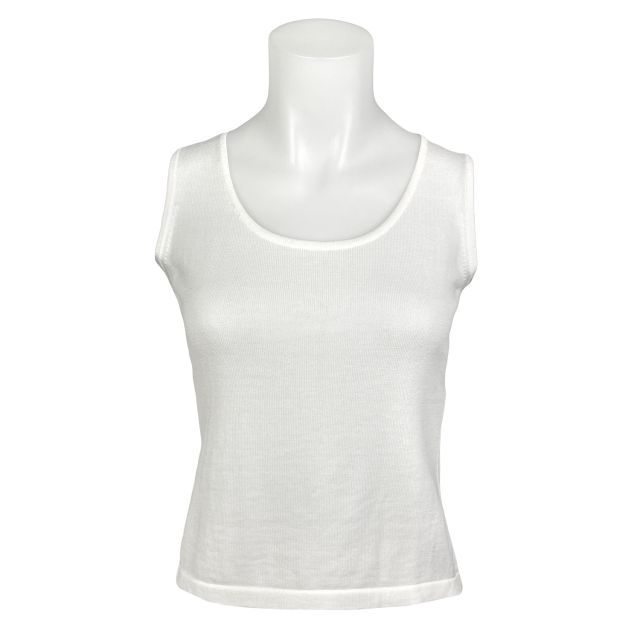O'Connell's Women's Pima Cotton Scoop Neck Tank Top - White (3673)