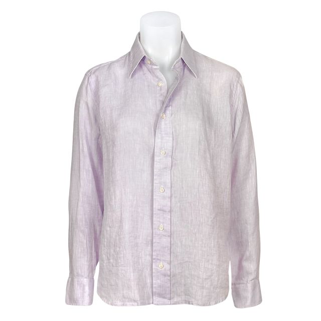 O'Connell's Women's Spread Collar Shirt - Linen - Lavender (W600-61)