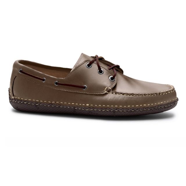 Quoddy Boat Moc - Natural Chromexcel with Dark Brown Handsewn Vibram Sole