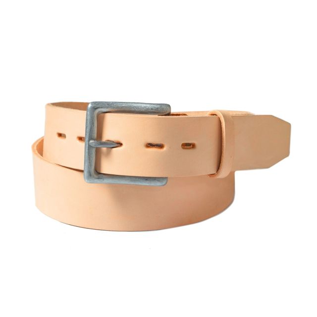 Schott NYC Veg Tanned Steerhide Belt - Natural