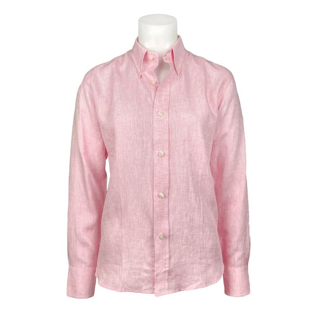 Women's Seaward & Stearn Linen Button Down Shirt - Light Pink (331/2)