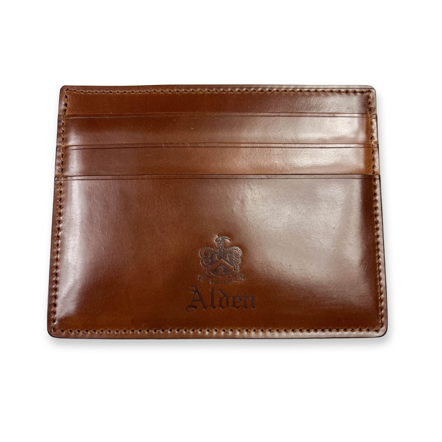 Alden Genuine Horween Shell Cordovan Card Case - Whiskey | Men's