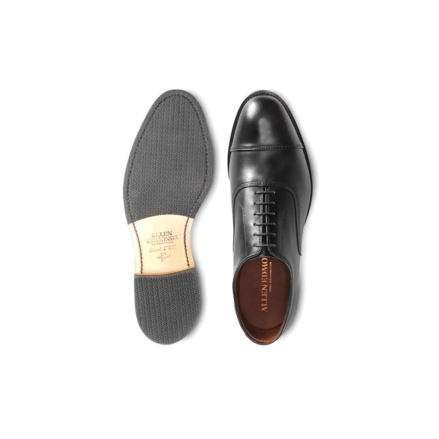 Allen Edmonds Park Avenue Cap-toe Lace-up Oxford Dress Shoe- Black Custom  Calfskin with V-Treads (Style 5616) | Men's and women's clothing