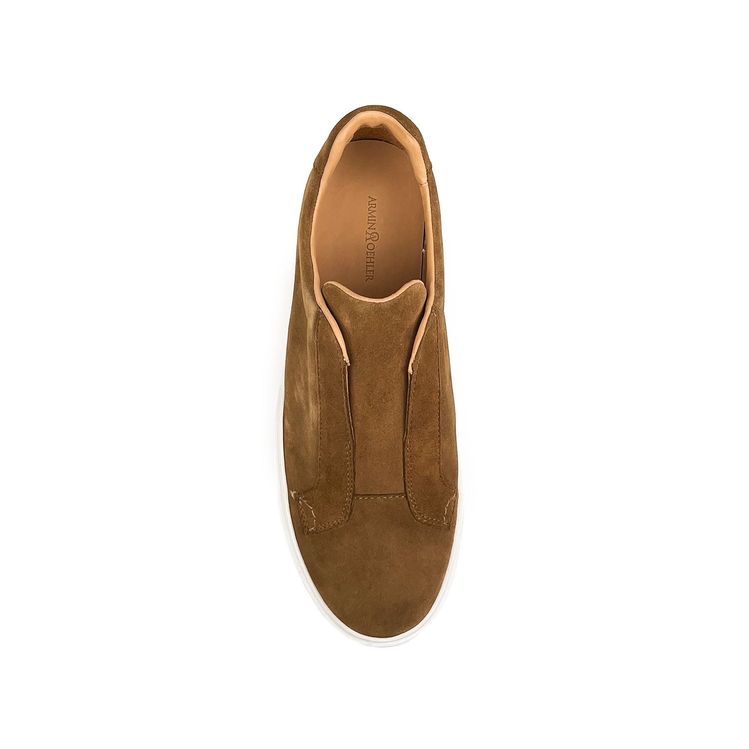 Armin Oehler Slip-On Suede Sneaker - Cognac | Men