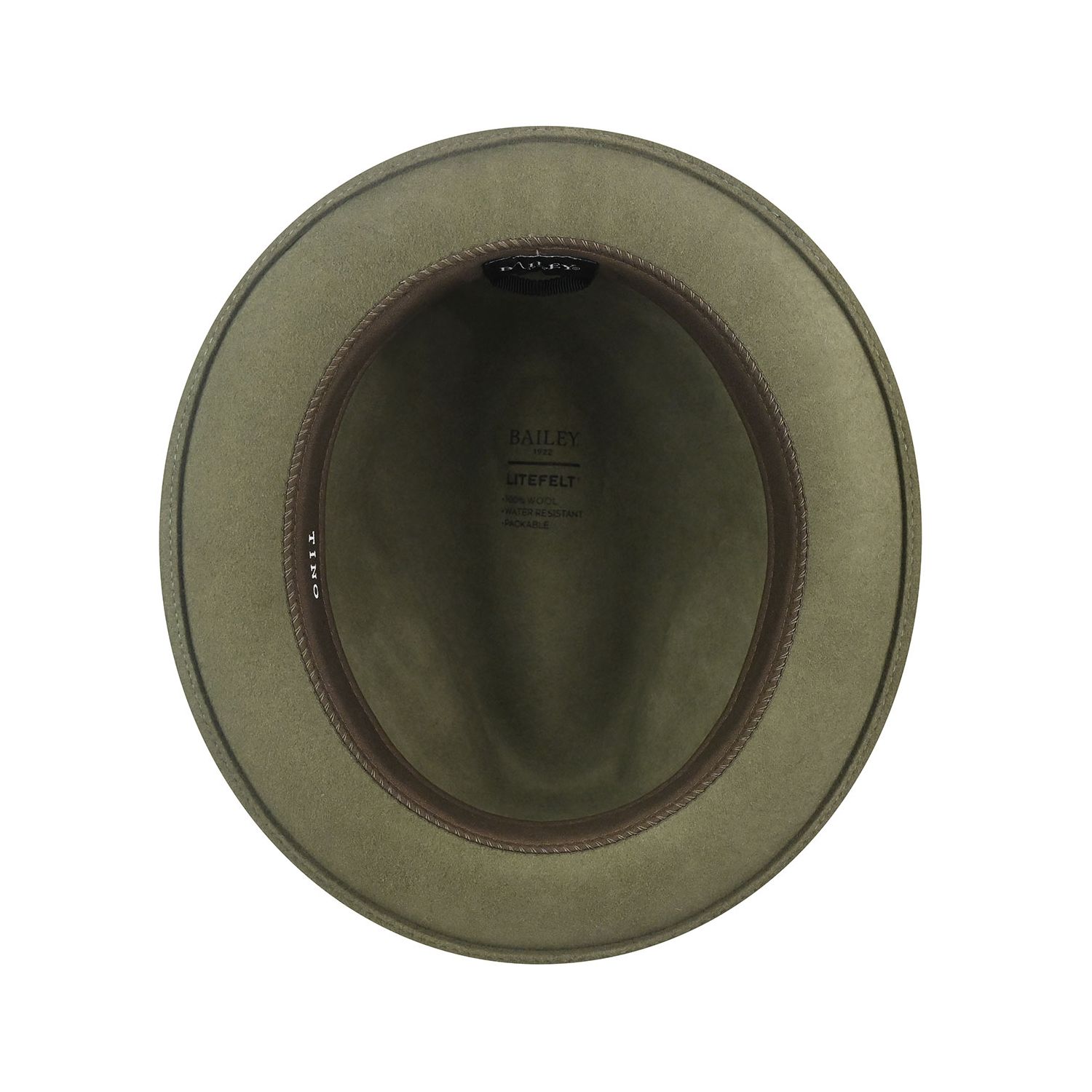 Bailey Soft Wool Felt Fedora - Light Olive | Men