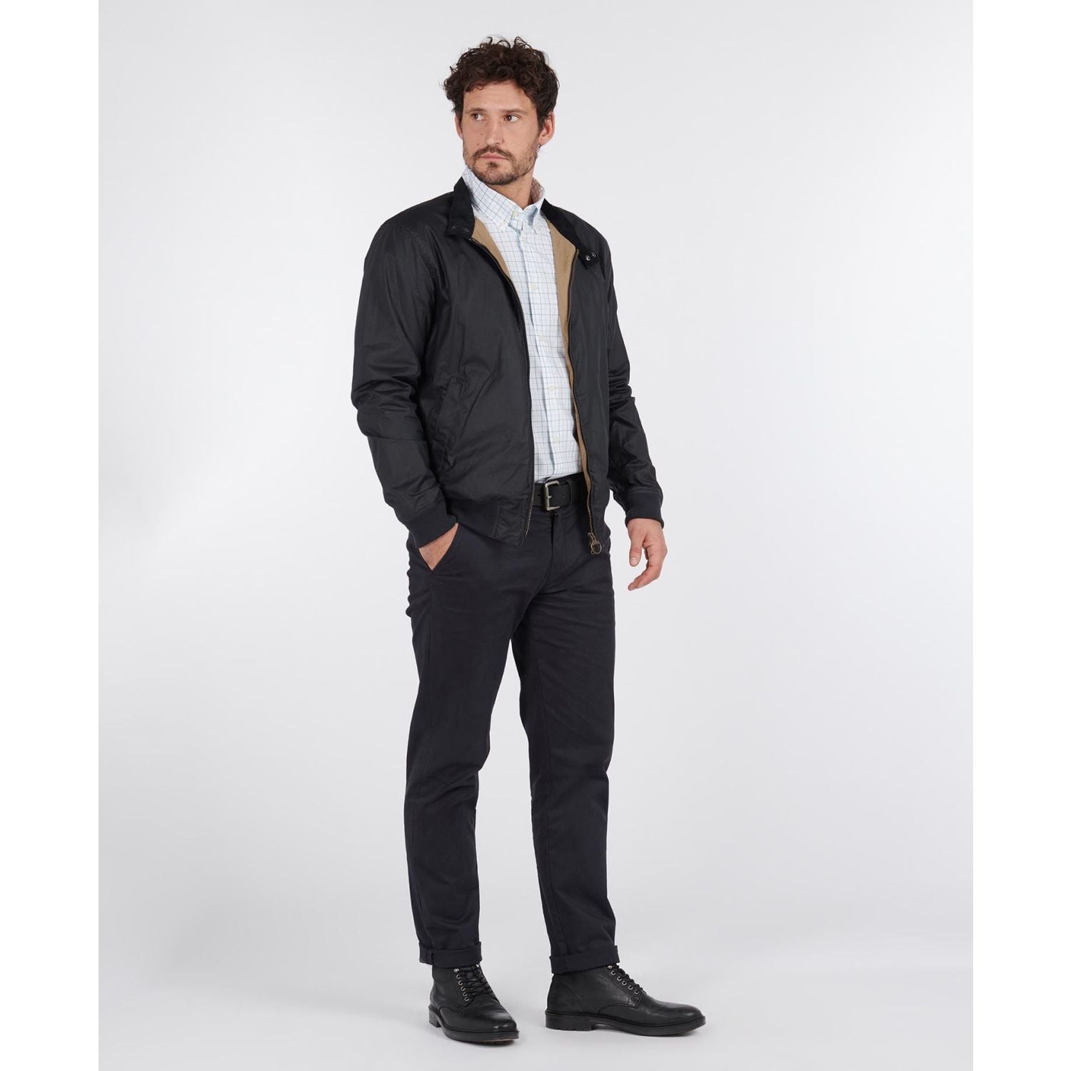 Barbour Men's Lightweight Royston Waxed Jacket - Navy (MWX1350