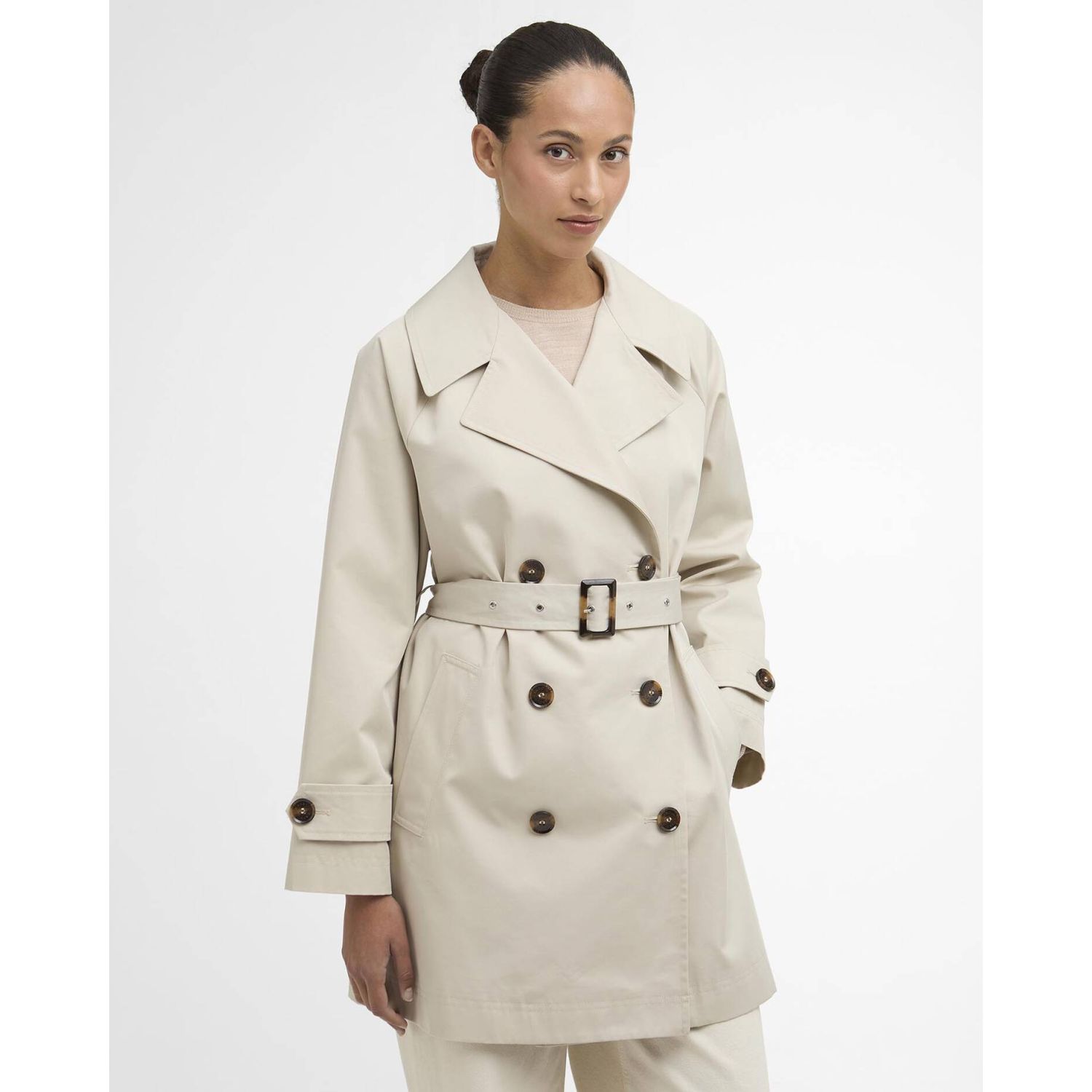 Barbour Women's Adare Showerproof Short Trench Coat (LSP0315