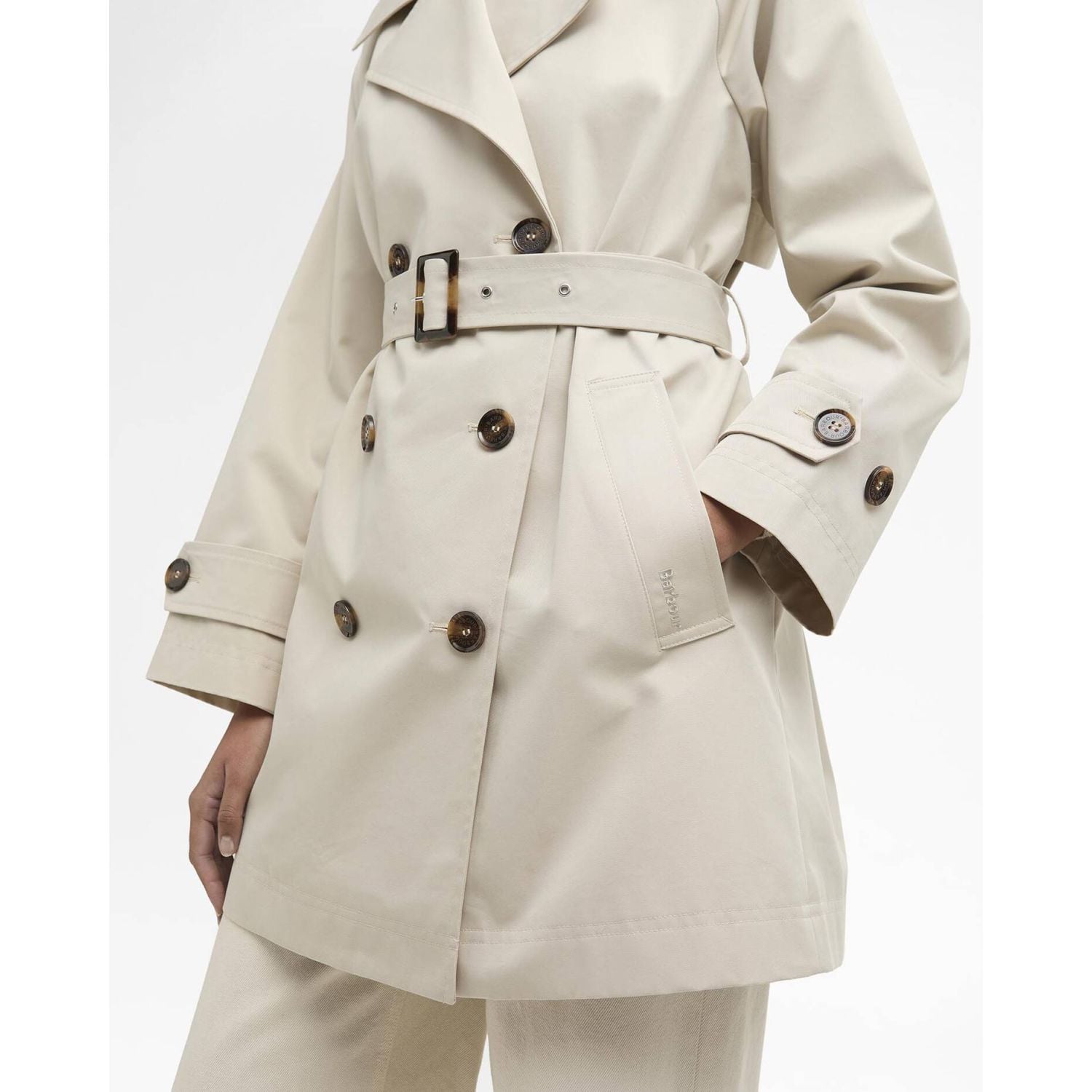 Barbour Women's Adare Showerproof Short Trench Coat (LSP0315