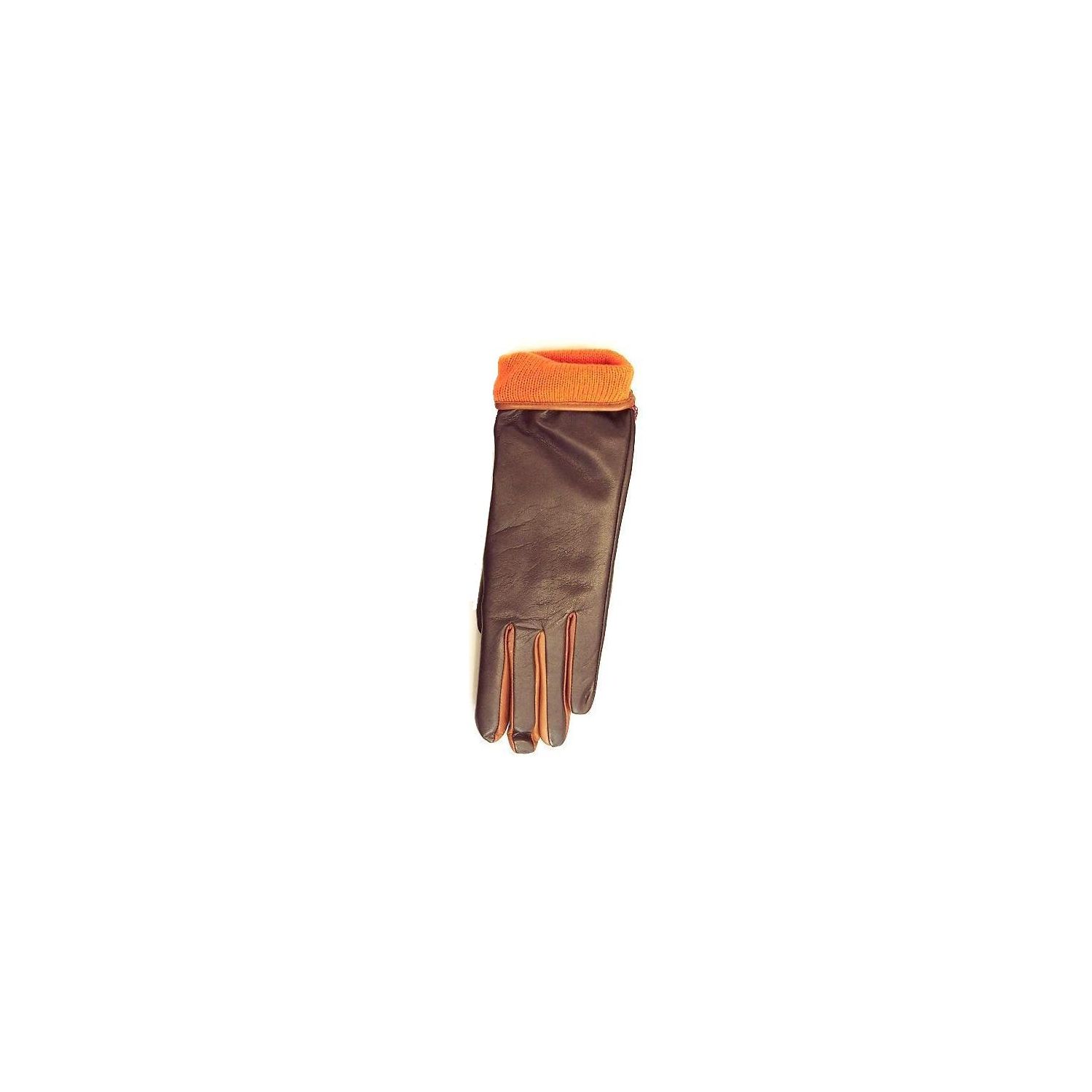 Dents Womens Hairsheep Leather Gloves - Cashmere Knit lined - Dark