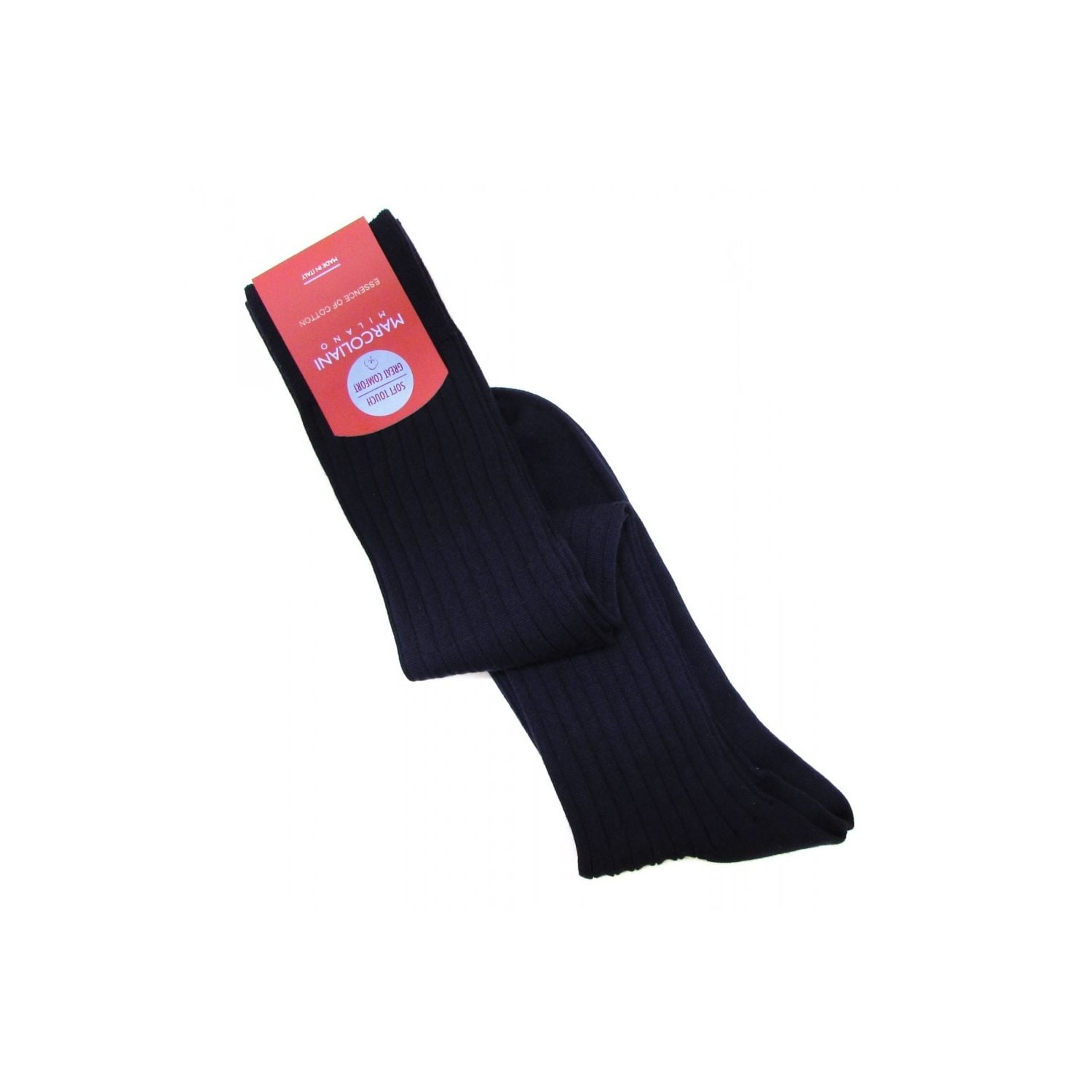 Essence of Cotton' Over-the-calf Marcoliani Dress Socks - Navy | Men's and women's  clothing
