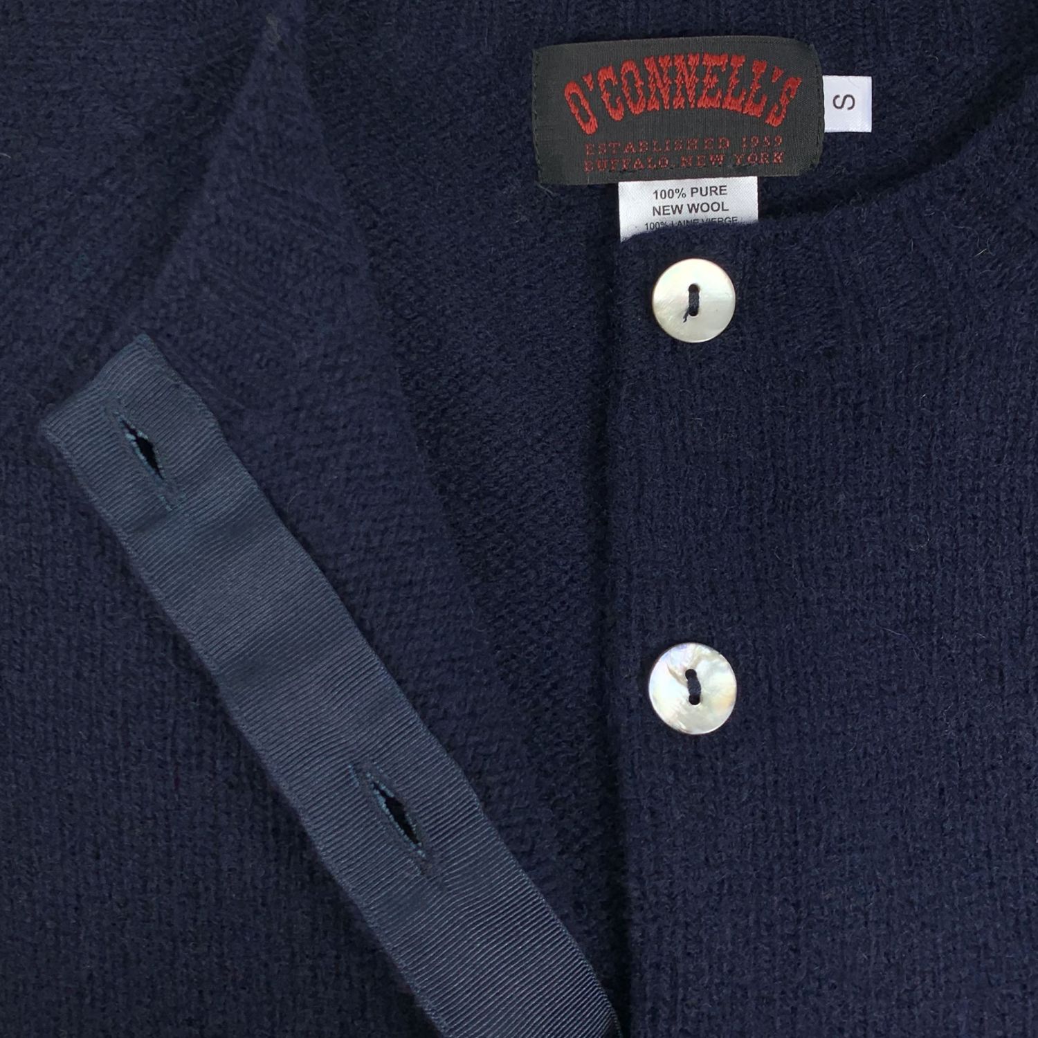 Ladies Shetland Cardigan - Navy | Men's and women's clothing