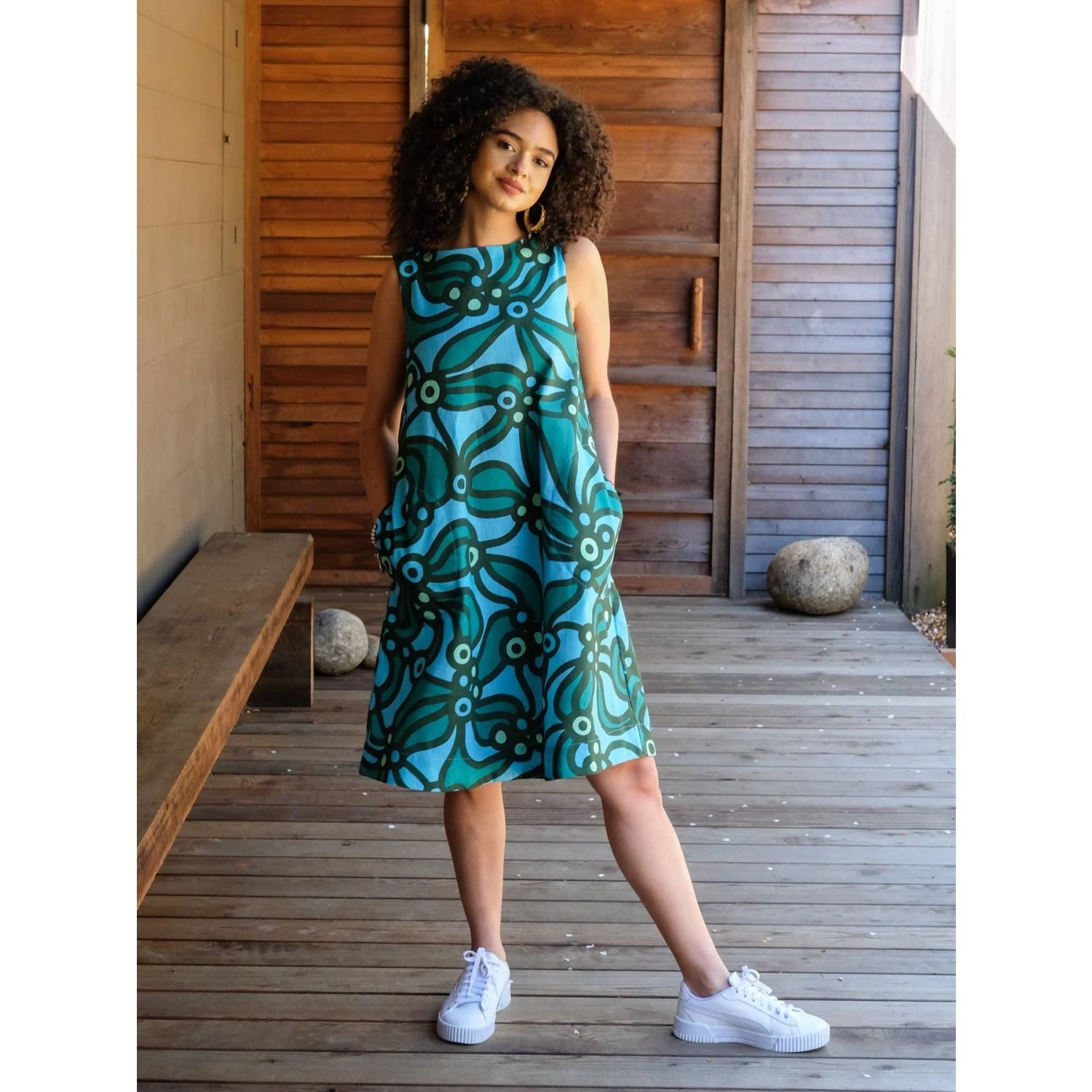juniper green dress Juniper Jacquard Dress main image 1