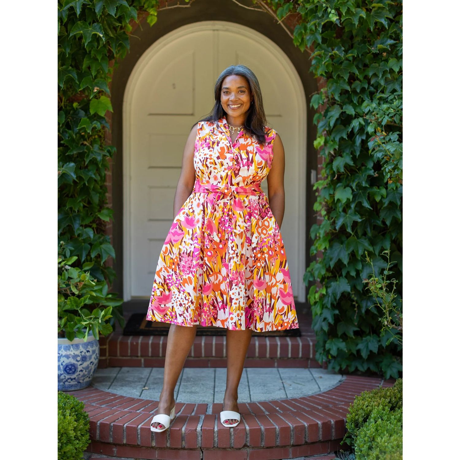 Lesley Evers Tilda Dress - Queen's Garden Pink | Men's and women's