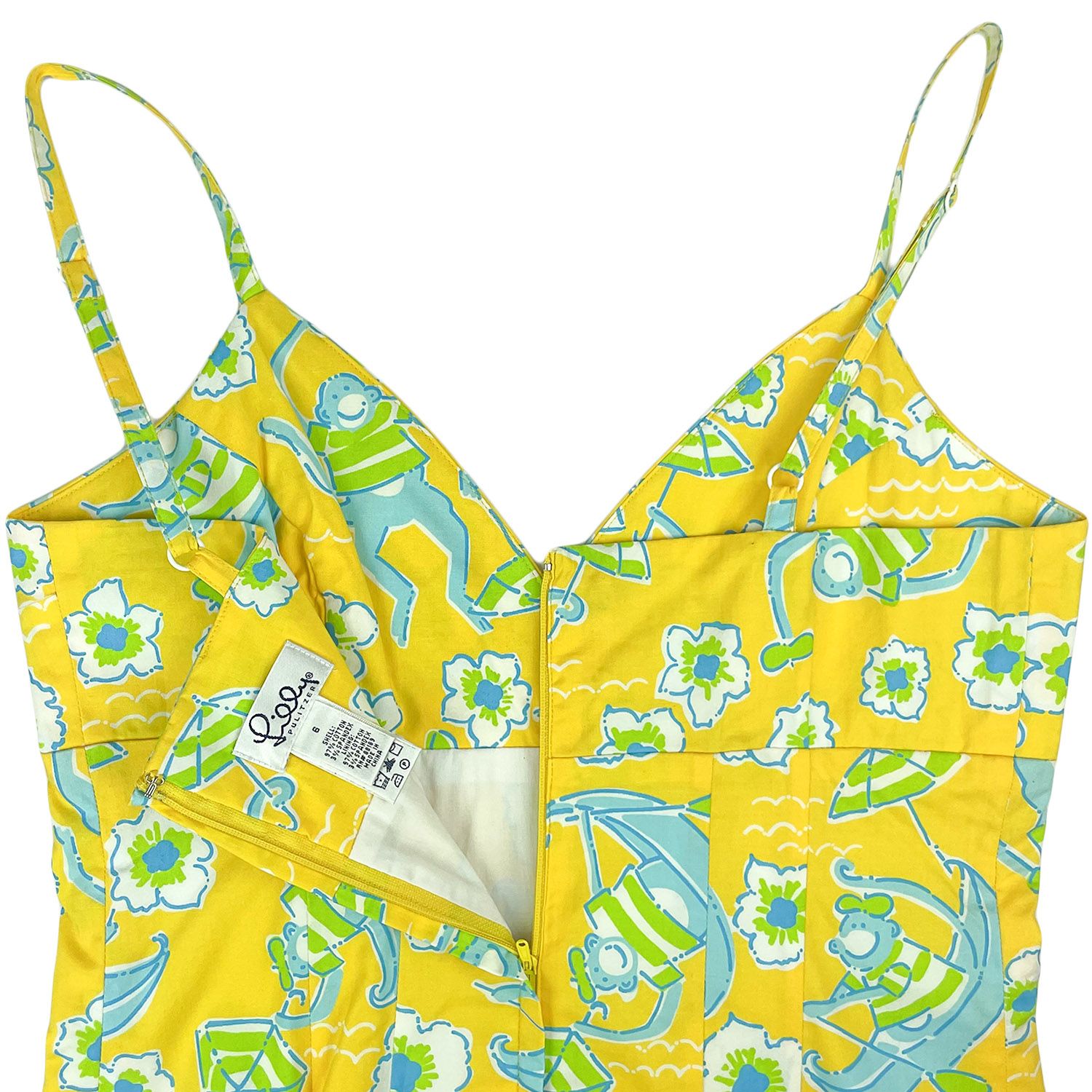 Lilly Pulitzer Brett Dress - Les Monkeys - Lime (62407-731) | Men's and  women's clothing