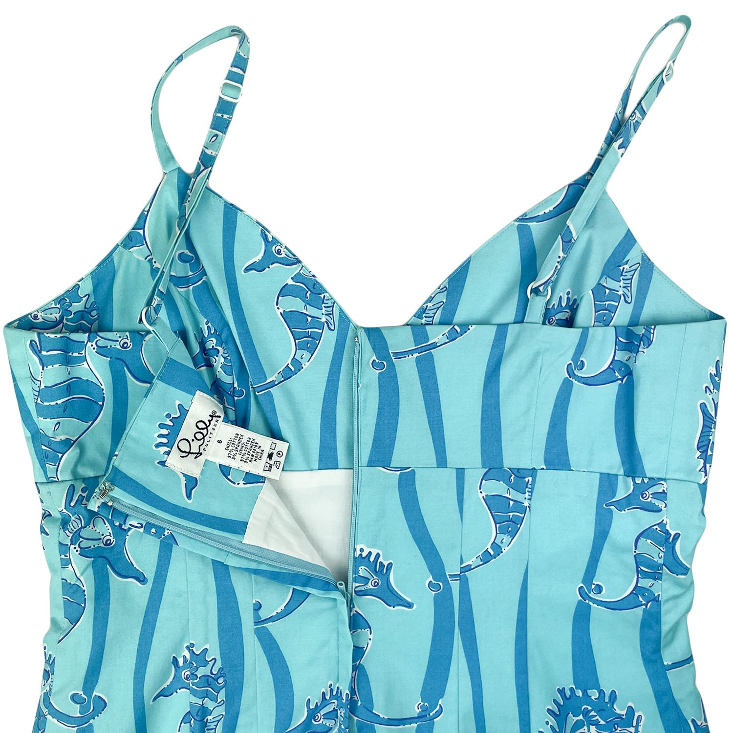 Lilly Pulitzer Brett Dress - Sea Horses - Blue (62407-454) | Men's and  women's clothing