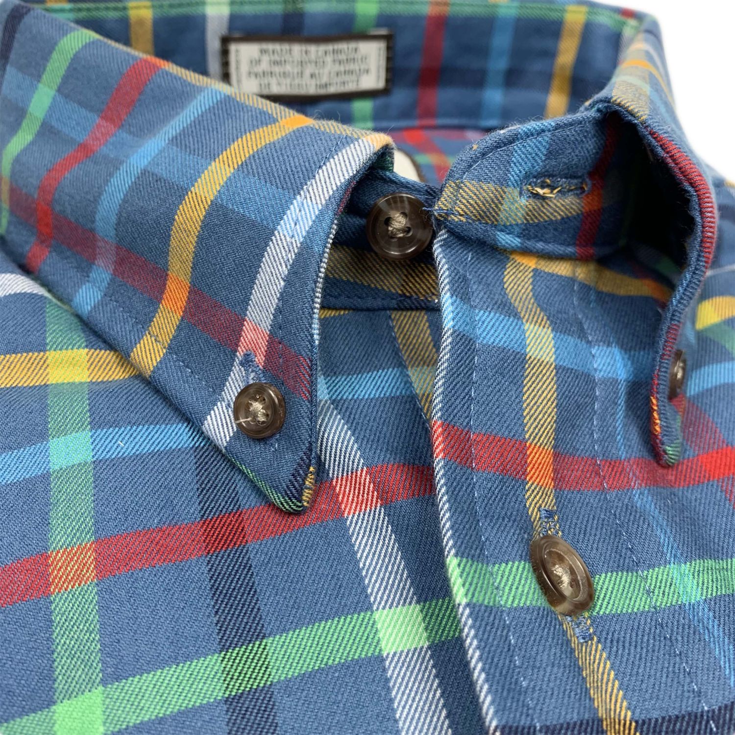 Limited Edition Cashmere Blend Viyella Sport Shirt - Blue Multi
