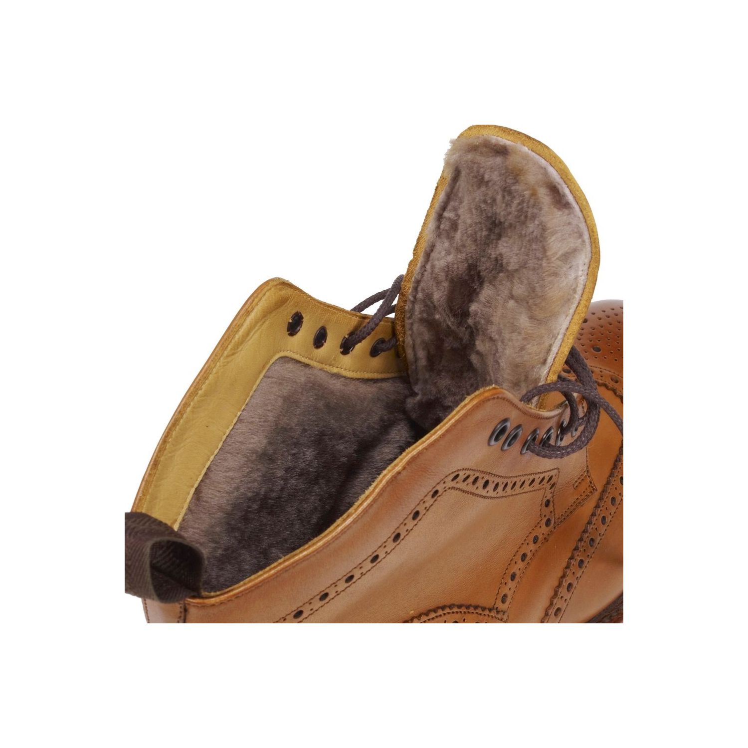 shearling lined dress boots LEGRES Shearling-lined Suede Knee - Women - Brown Boots Top shaft is fully lined in plush shearling trim with an insulating wool lining that feels wonderful and keeps feet warm and comfortable Boyfriend Genuine Shearling Lined Chukka