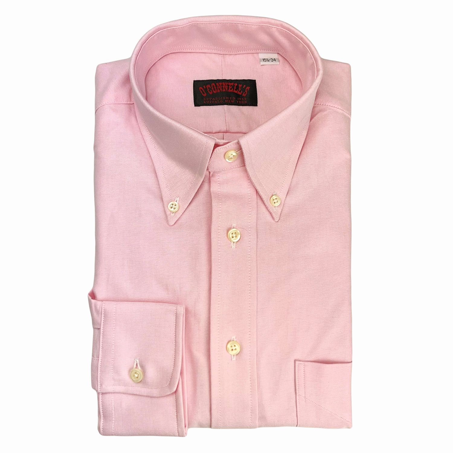 O'Connell's Button Down Dress Shirt - Heavyweight Oxford Cloth - Pink O'Connell's Button Down Dress Shirt - Heavyweight Oxford Cloth - Pink