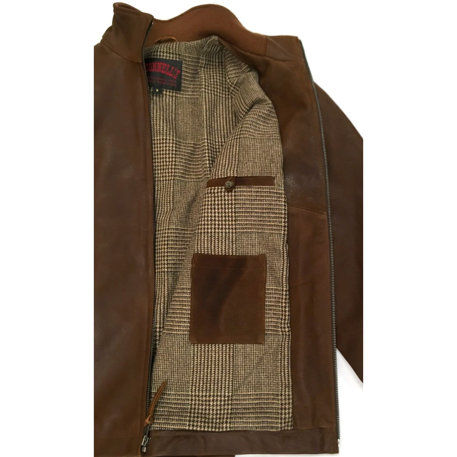 O'Connell's Destroyer Goatskin Biker Jacket - British Tan | Men's