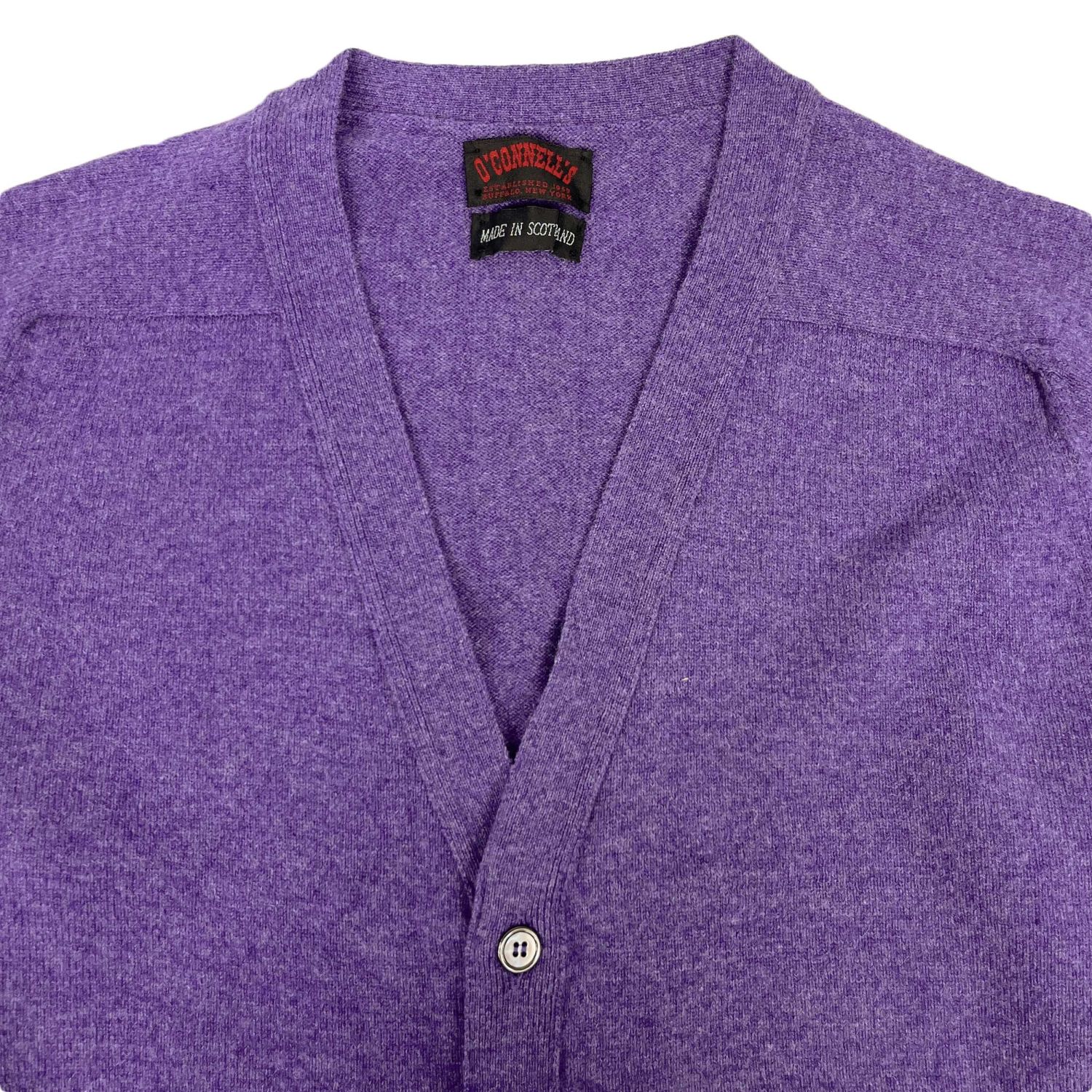 O'Connell's Scottish Lambswool Cardigan - Heliotrope | Men's and O'Connell's Scottish Lambswool Cardigan - Heliotrope | Men's and