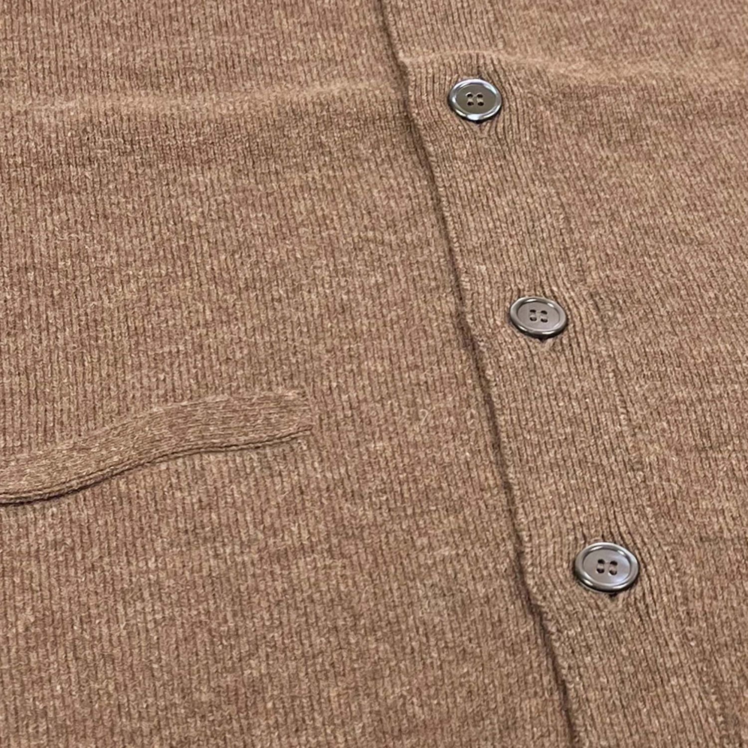 O'Connell's Scottish Lambswool Cardigan - Tobacco | Men's and