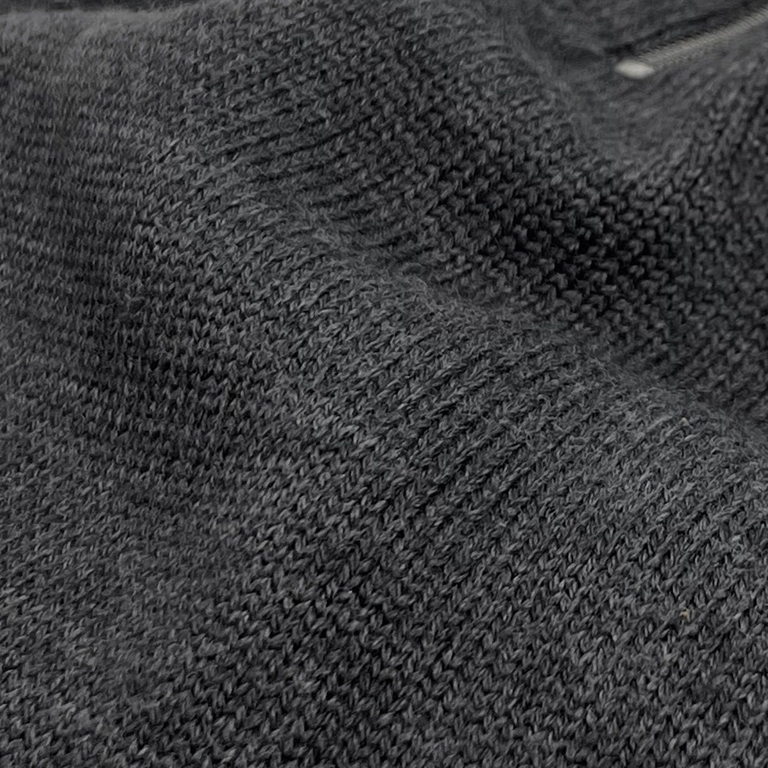 O'Connell's Scottish Merino Wool Quarter-Zip Sweater - Charcoal