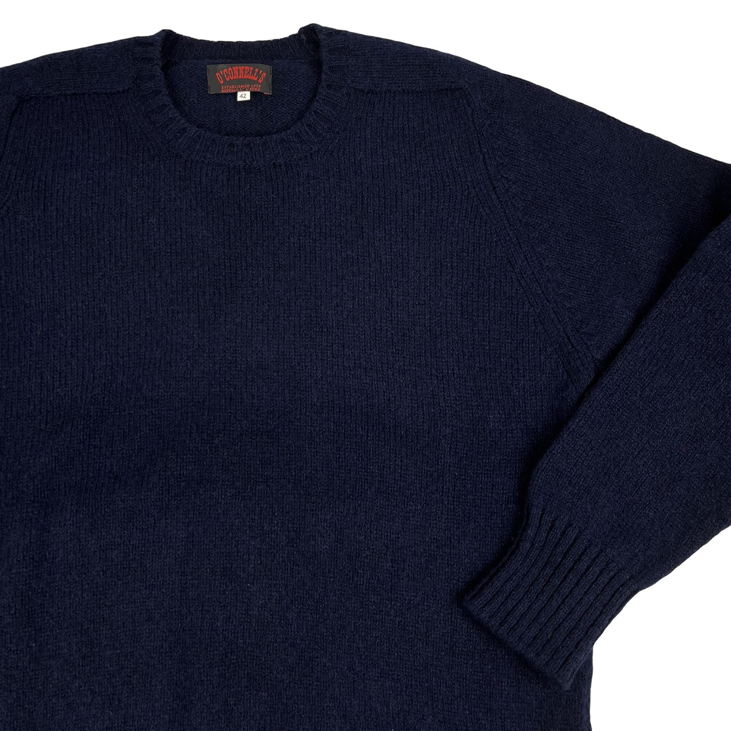 O'Connell's Scottish Shetland Wool Sweater - Navy | Men's and