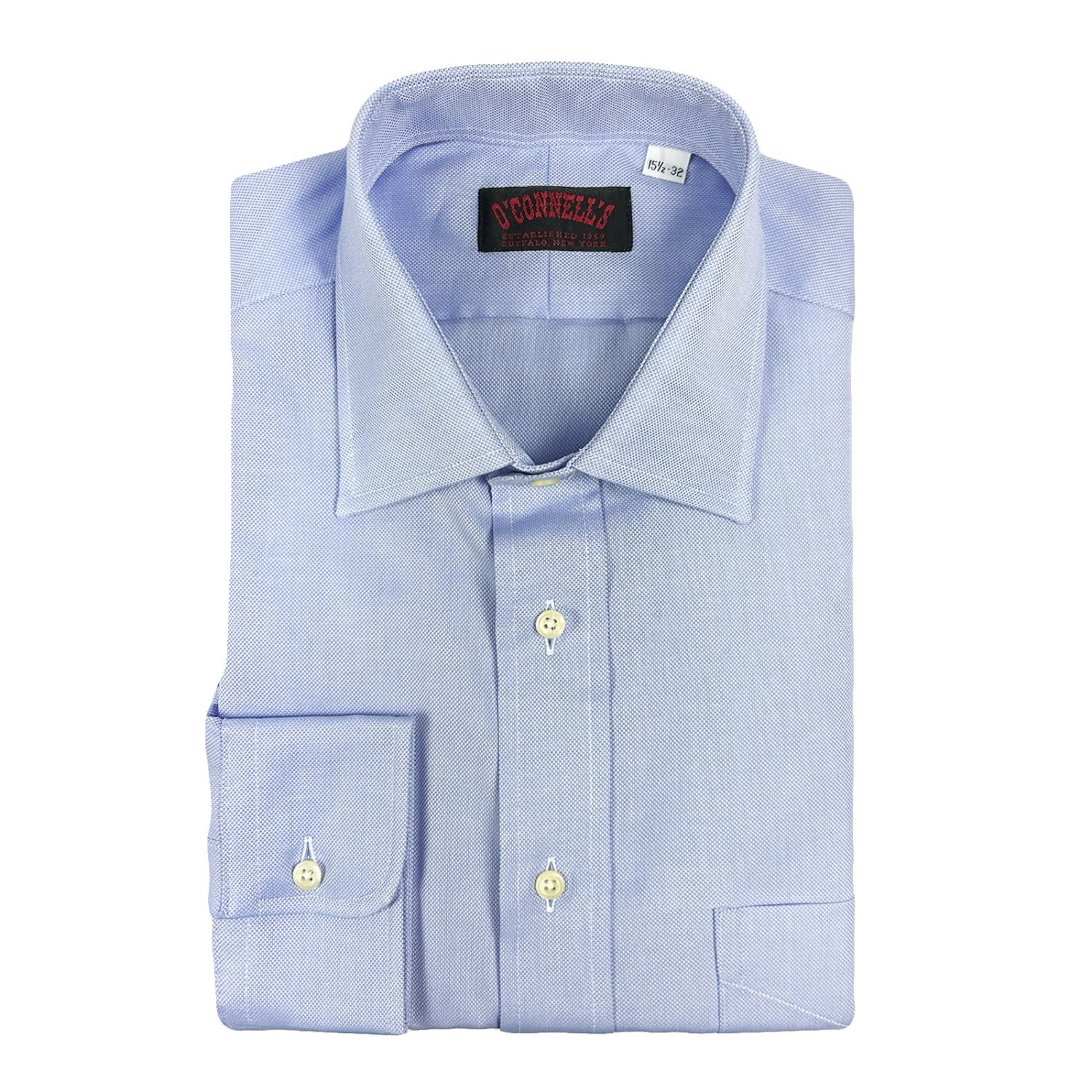 O'Connell's Spread Collar Dress Shirt - Royal Oxford - Blue O'Connell's Spread Collar Dress Shirt - Royal Oxford - Blue