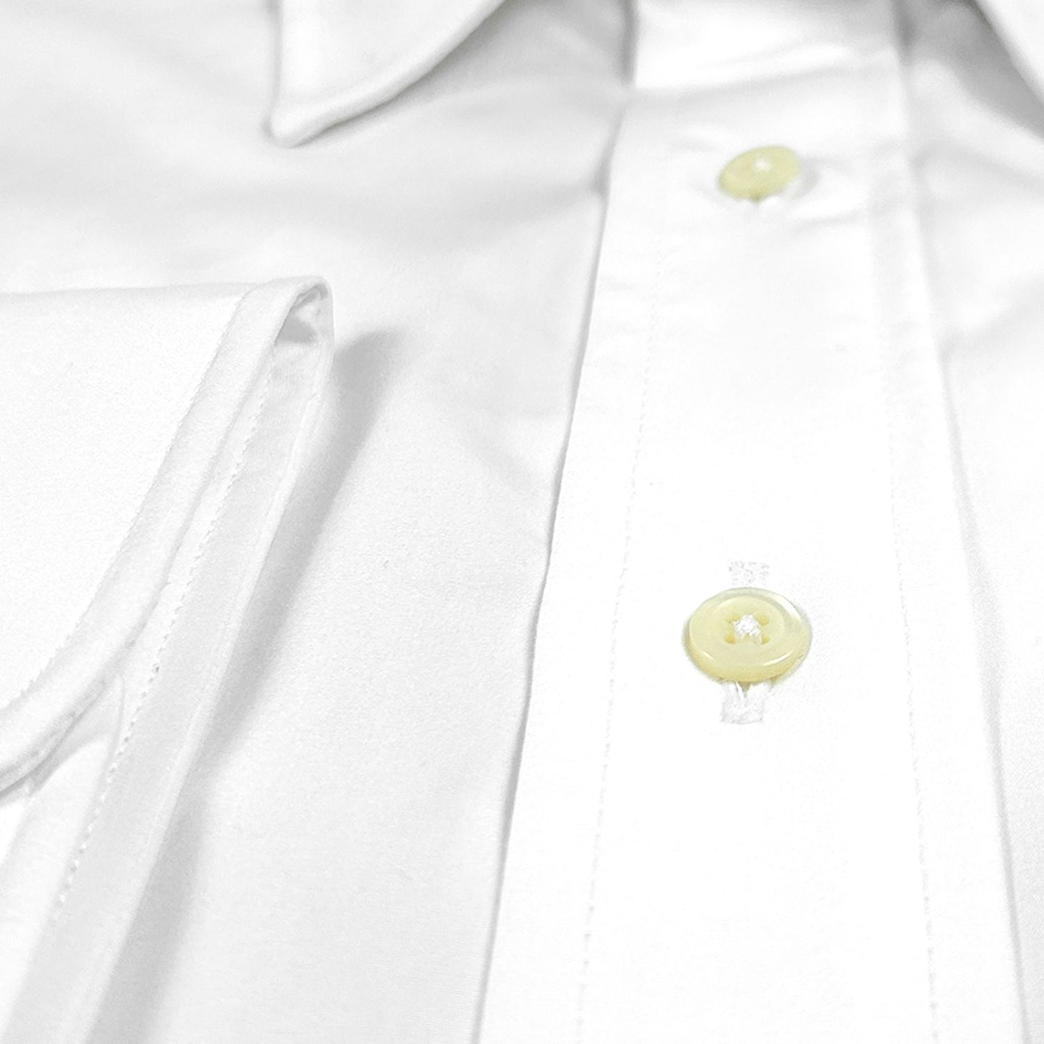 O'Connell's Straight Collar Sea Island Cotton Dress Shirt - White | Men's and women's clothing O'Connell's Straight Collar Sea Island Cotton Dress Shirt - White | Men's and women's clothing