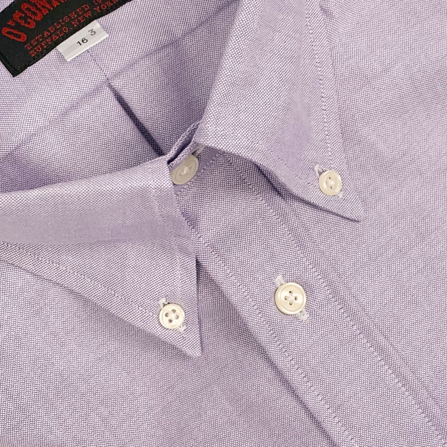 O'C Unlined & Unfused Oxford Cloth Button Down Shirt - Purple
