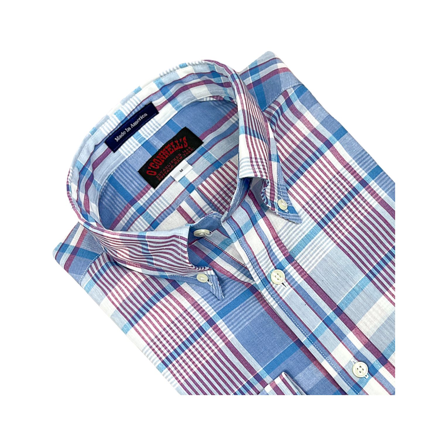 O'Connell's Authentic India Madras - Long Sleeve Shirt - Purple, Blue & Aqua (663) | Men's and women's clothing O'Connell's Authentic India Madras - Long Sleeve Shirt - Purple, Blue & Aqua (663) | Men's and women's clothing