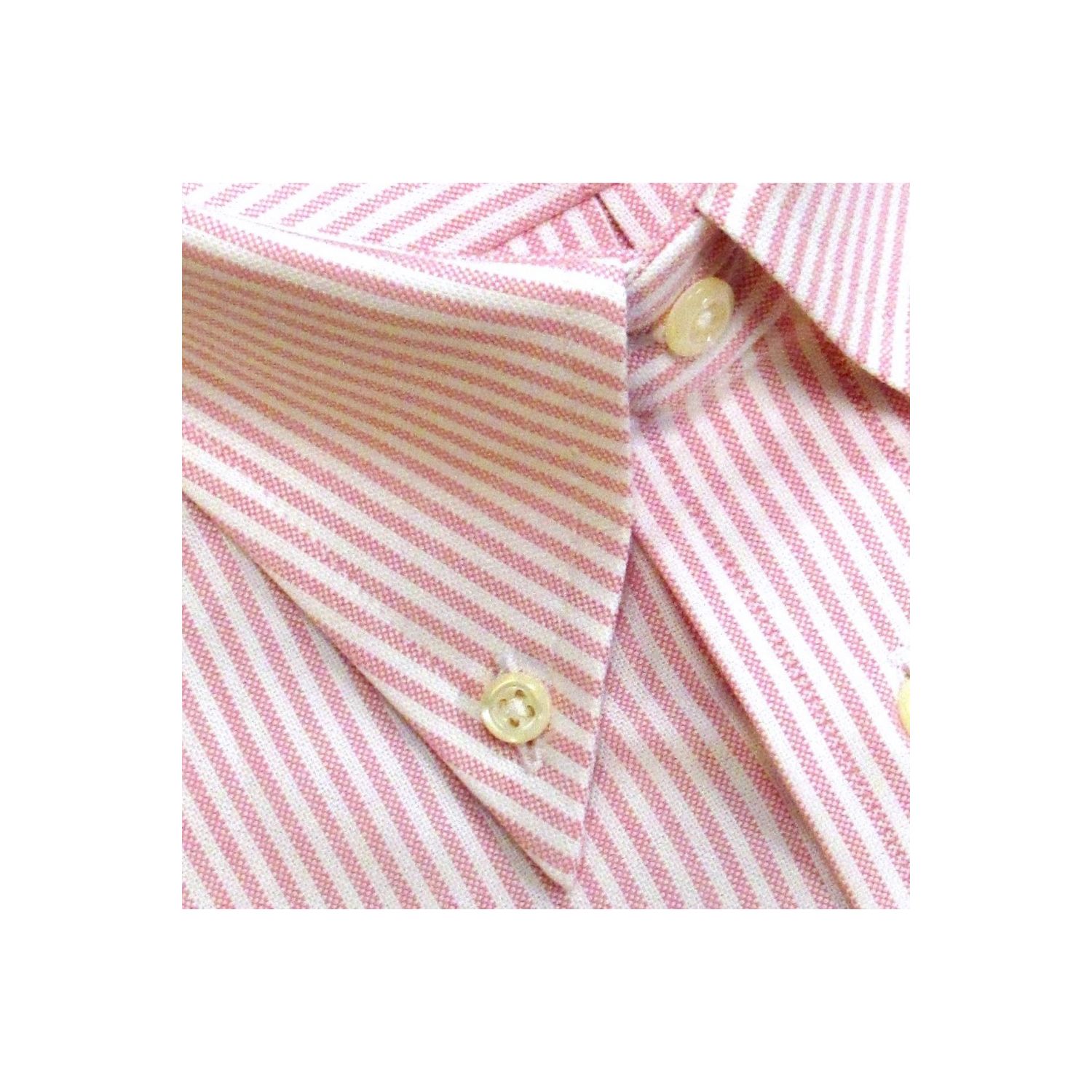 open lace back dress Kiton Dress Shirt White Pink Purple Stripes 40 main image 0