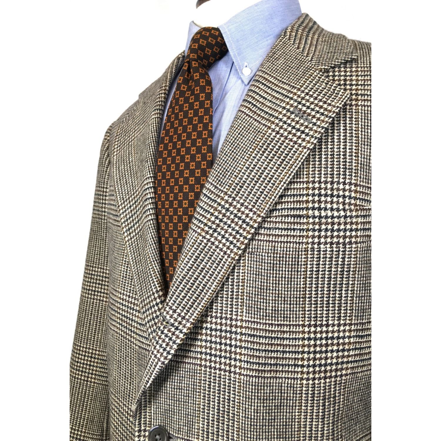O'connell's Cashmere Glen Plaid Sportcoat - Chestnut Brown & Black