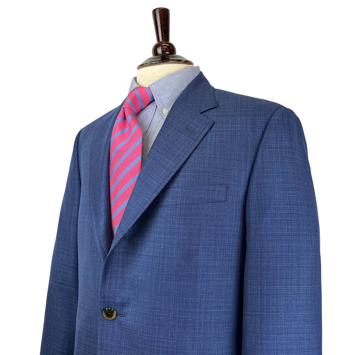 O'Connell's High-Twist Wool Panama Weave Sport Coat - Blue | Men's