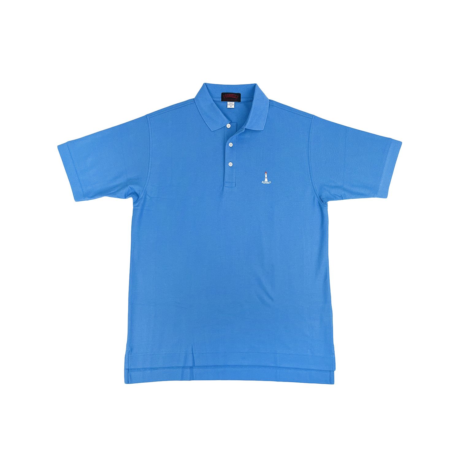 O'Connell's Pique Knit Polo Shirt - Buffalo Lighthouse - French