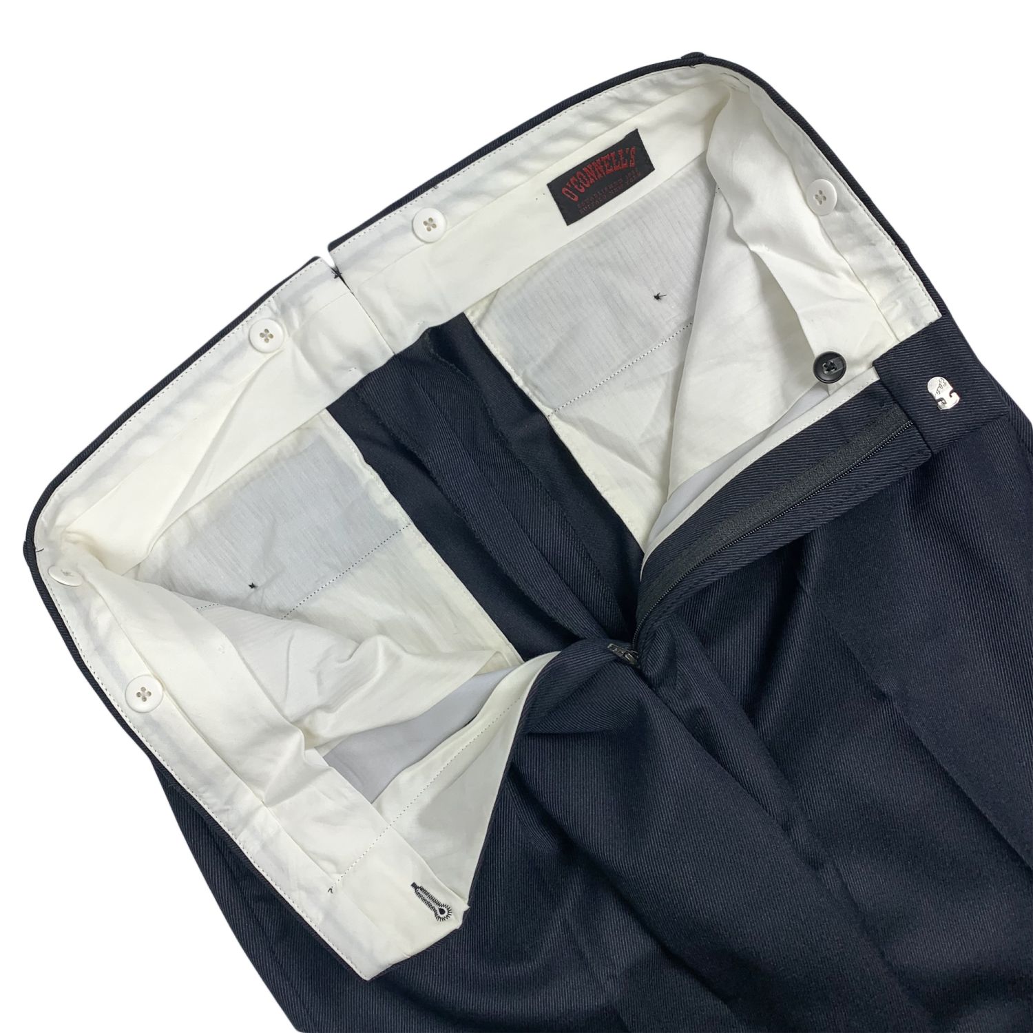 O'Connell's Plain Front Cavalry Twill Trousers - Navy | Men's and