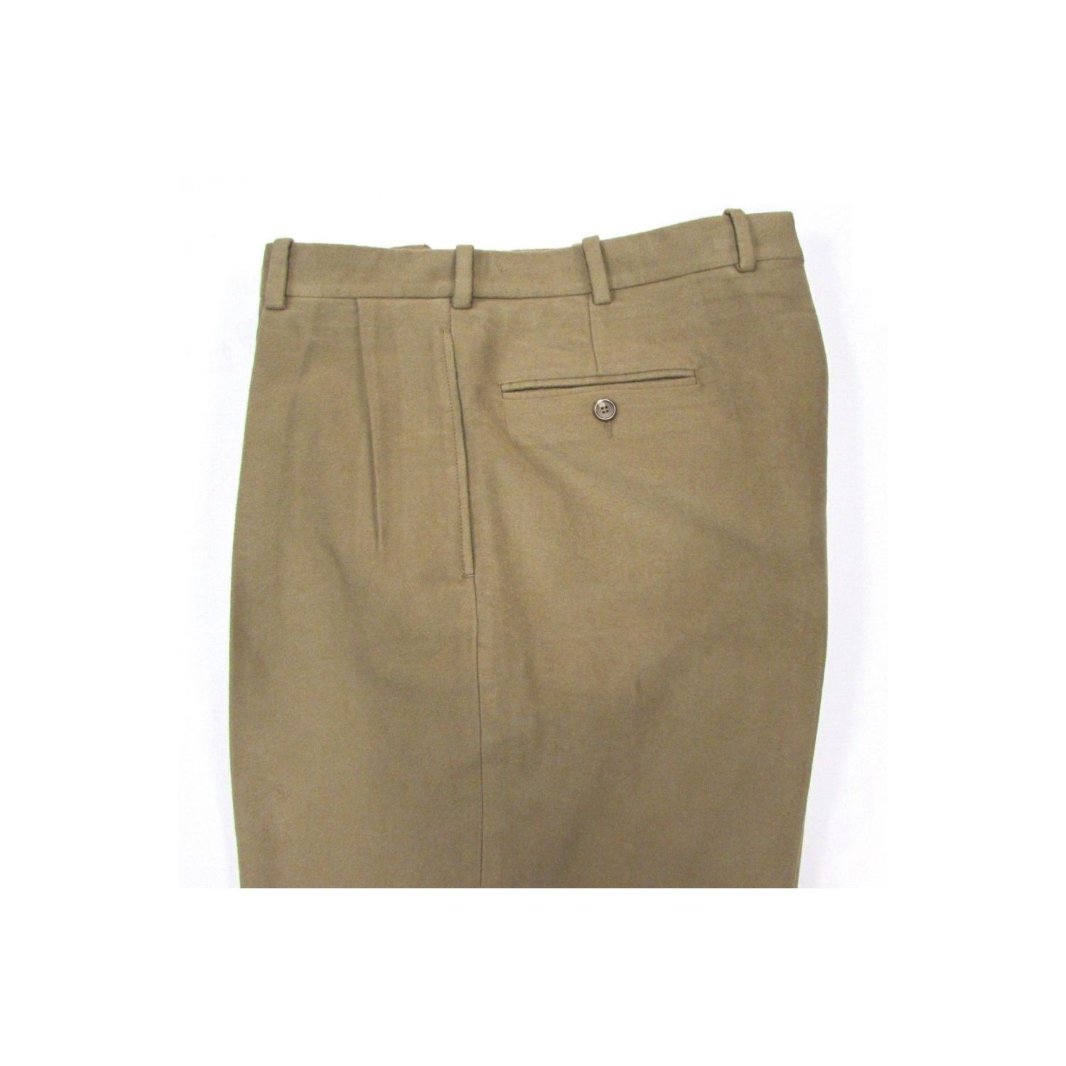 O'Connell's pleated front cotton Moleskin Trouser Tan