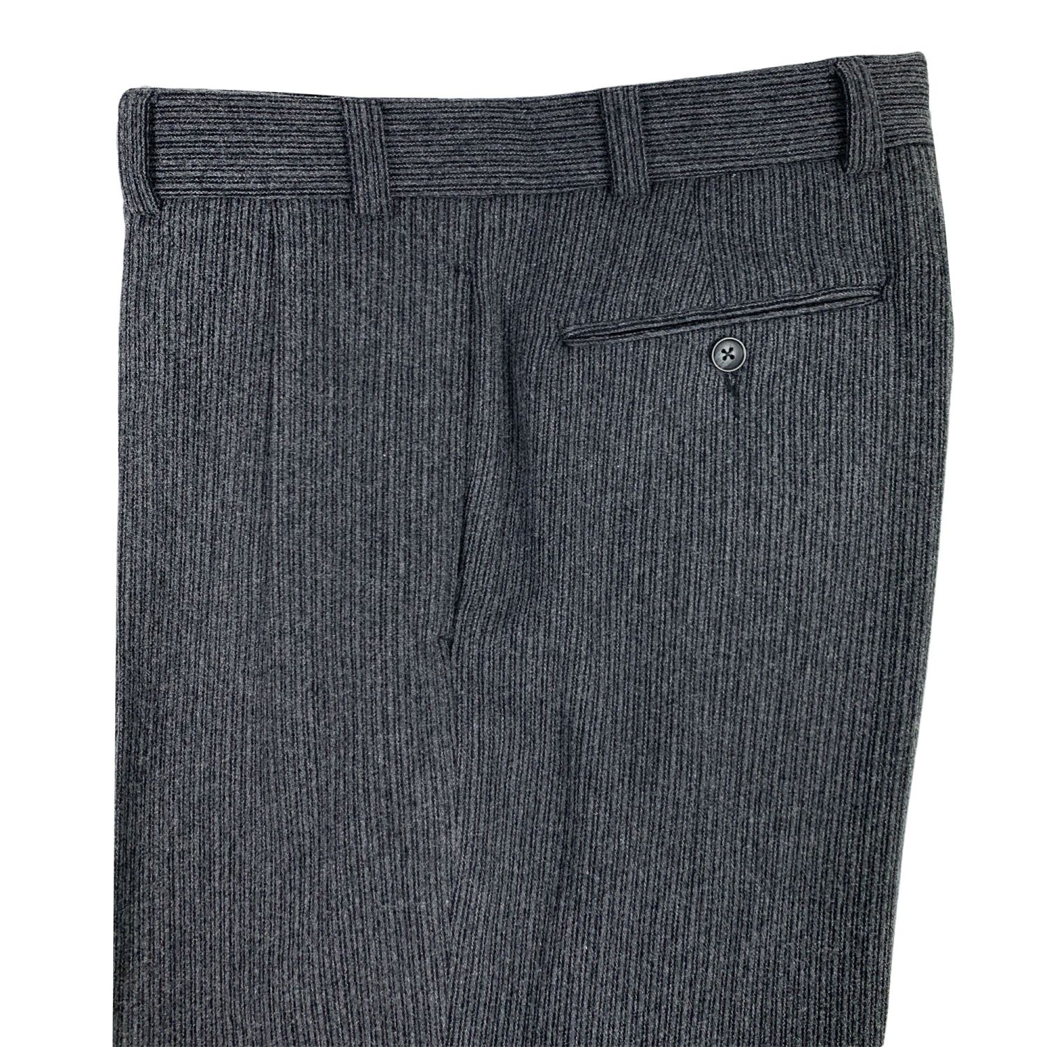 O'Connell's Pleated Front Wool & Cashmere Corduroy Trousers