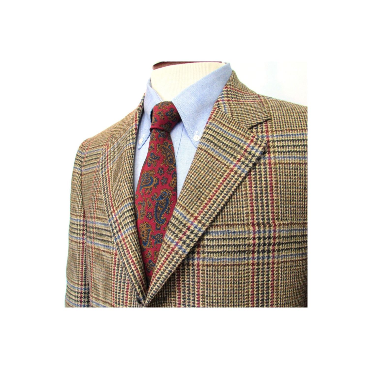 O'Connell's Robert Noble Plaid Tweed Sport Coat - Tan | Men's and