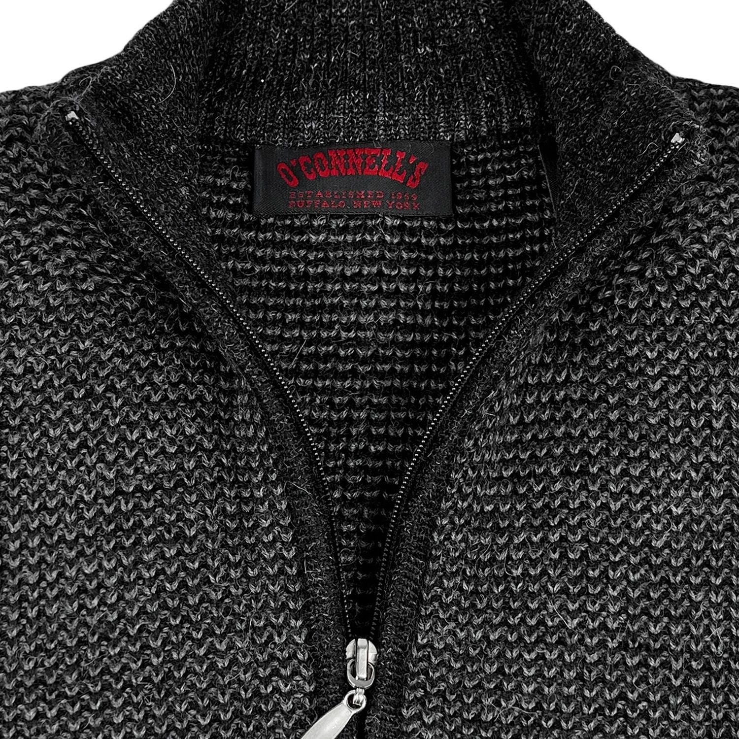 O'Connell's Royal Alpaca Quarter-Zip Sweater - Houndstooth