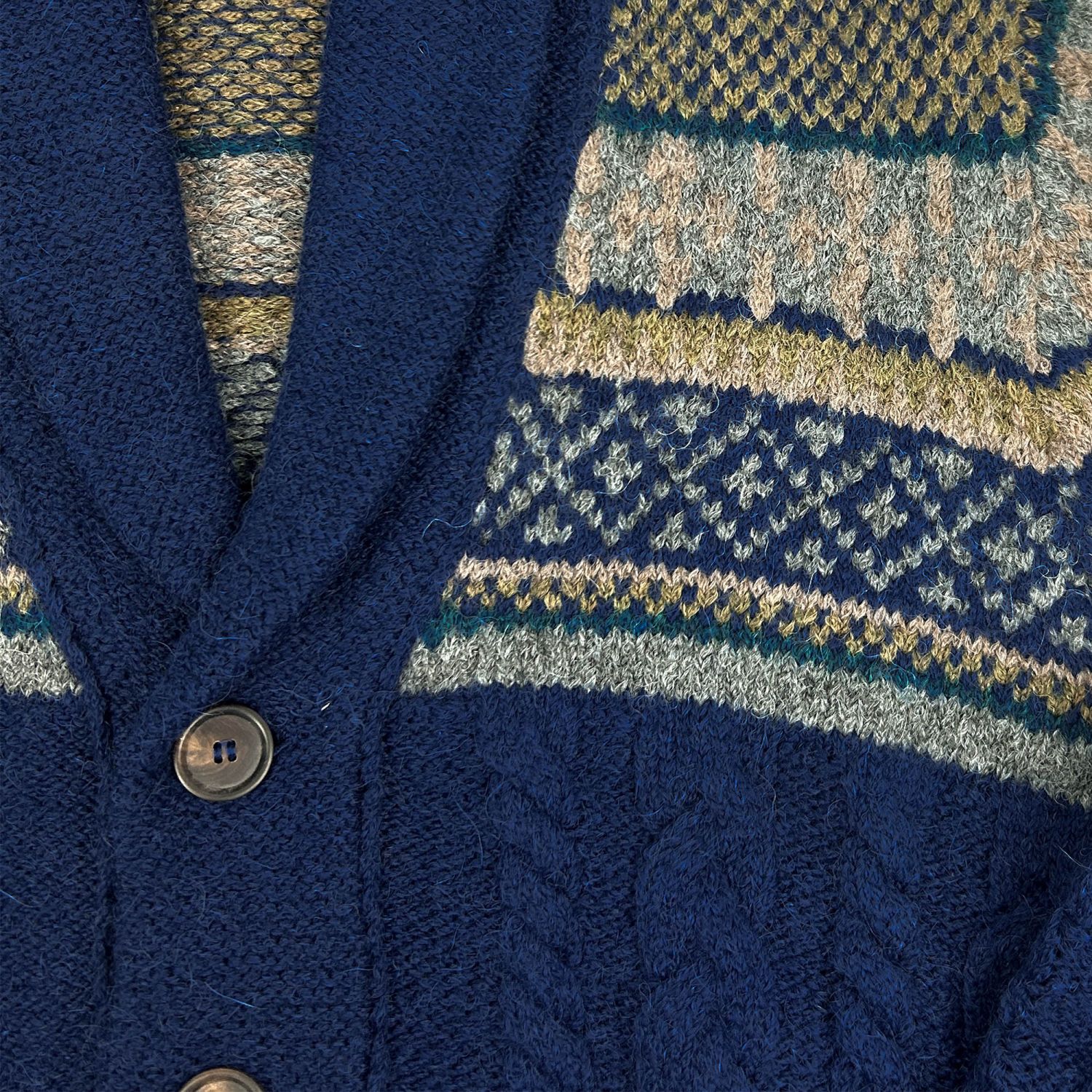 O'Connell's Royal Alpaca Shawl Collar Cardigan - Midnight with