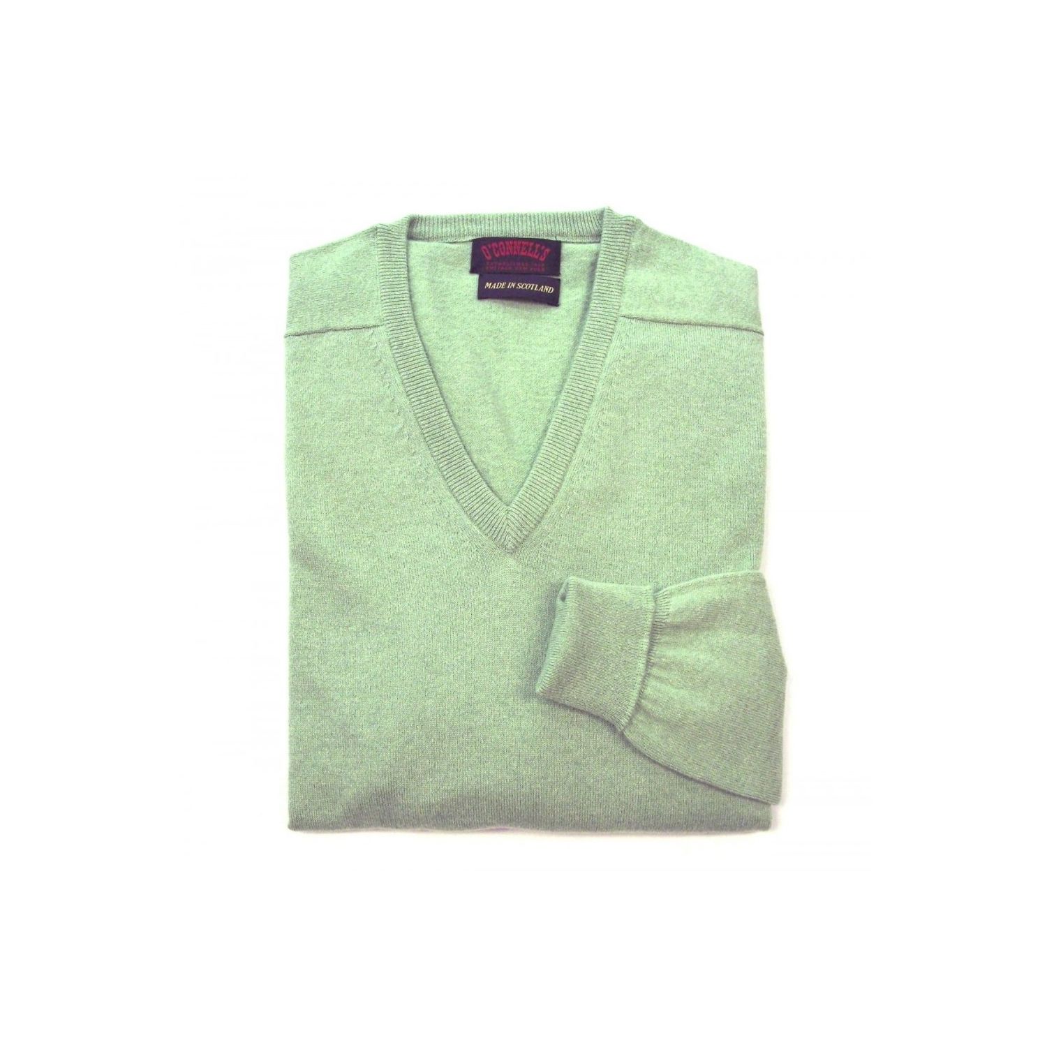 O'Connell's Scottish Cashmere Cotton V-Neck Sweater - Quince