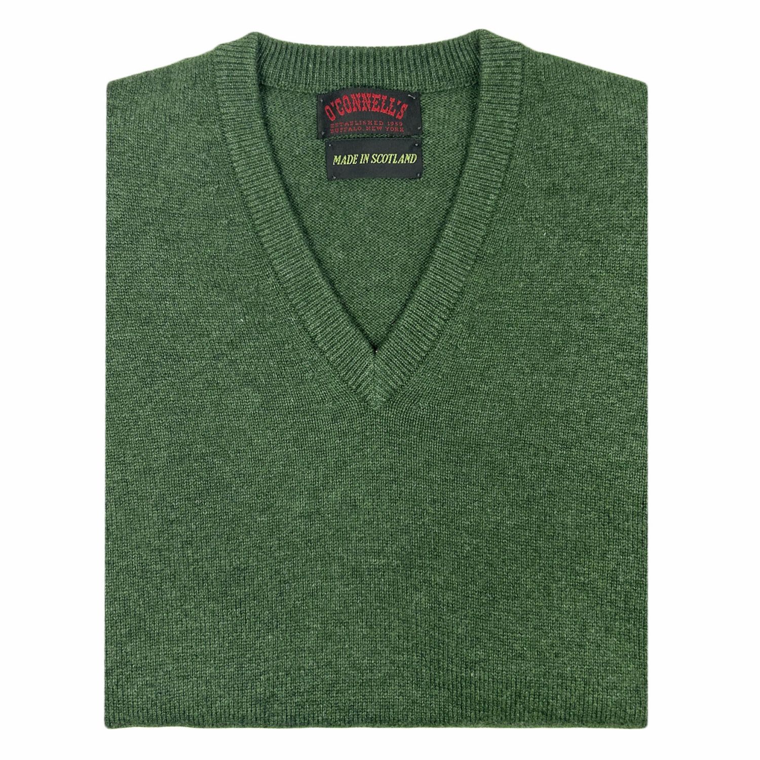 O'Connell's Scottish Cashmere V-Neck Sleeveless Sweater