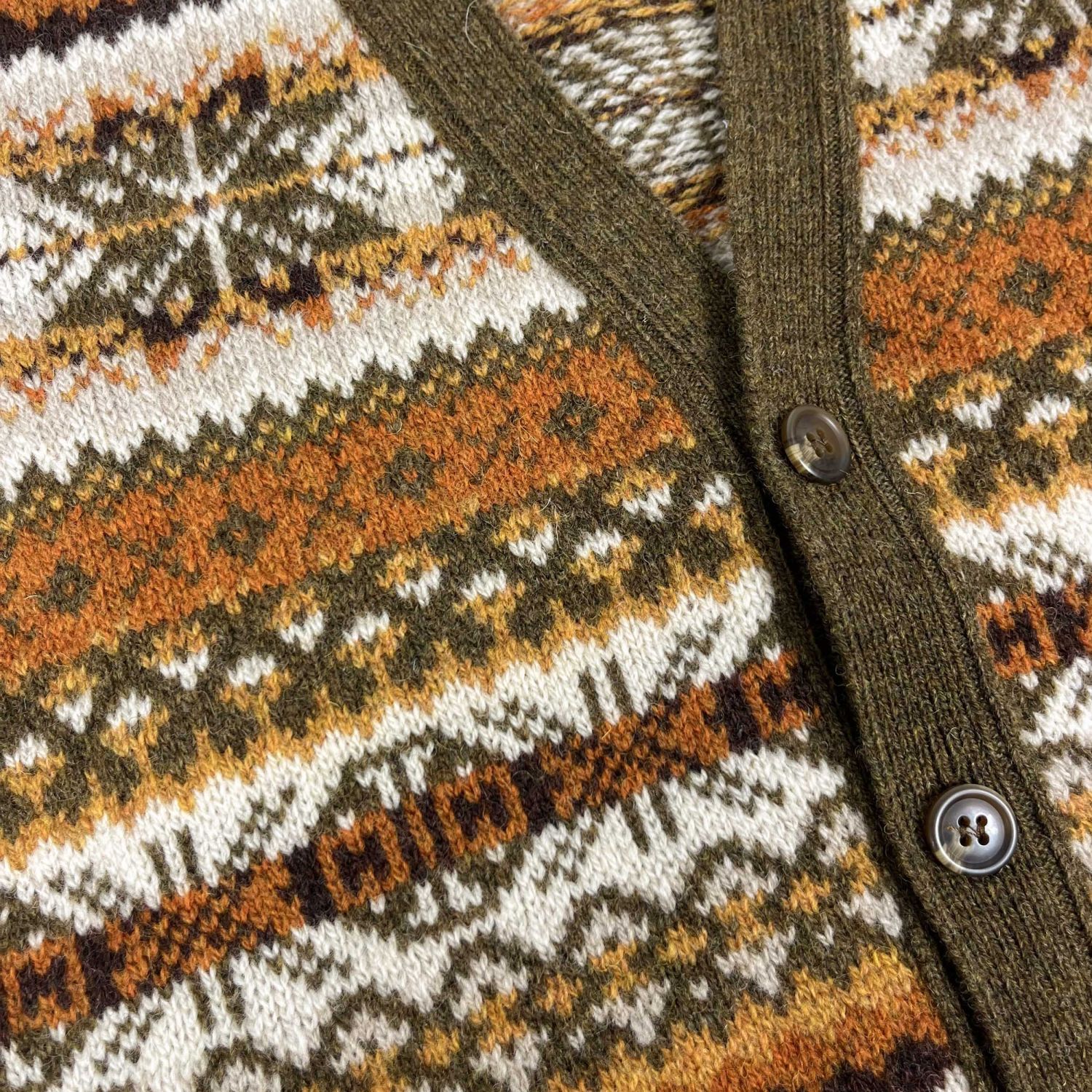 O'Connell's Scottish Shetland Wool Sleeveless Cardigan - Fair Isle