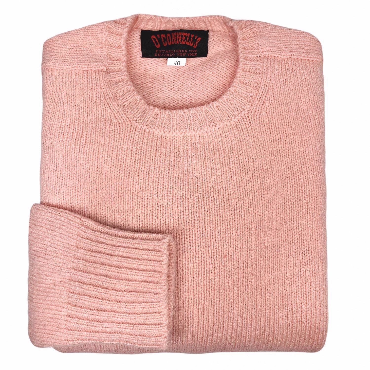 O'Connell's Scottish Shetland Wool Sweater - Pink | Men's and