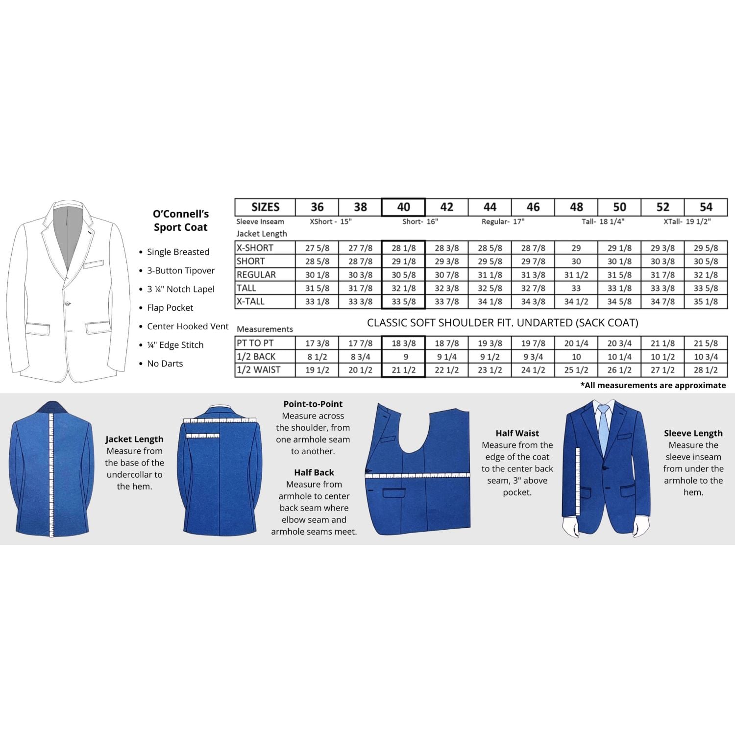 O'Connell's Sport Coat - Abraham Moon Merino Lambswool District