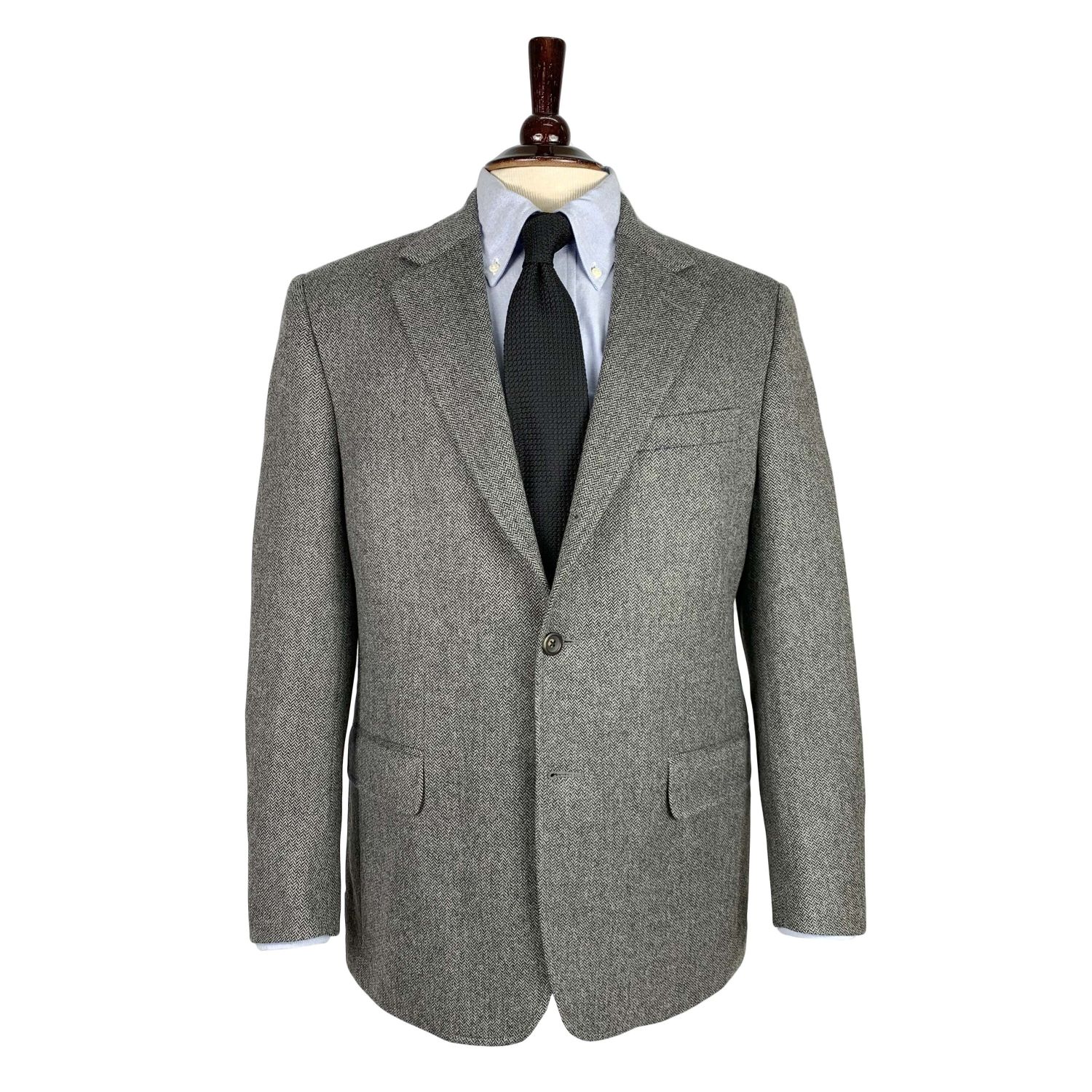 O'Connell's Sport Coat - Cashmere - Grey Mini Herringbone | Men's