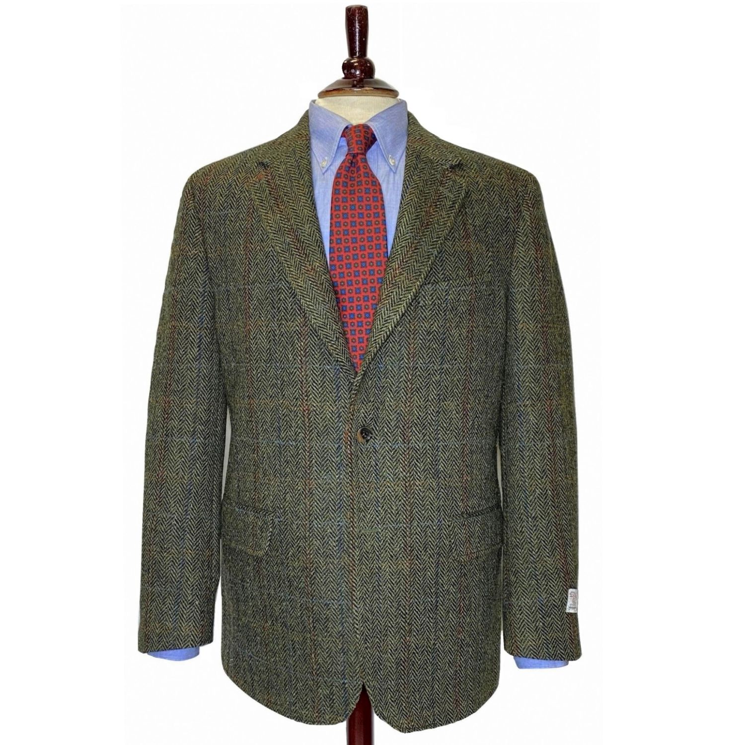 O'Connell's Sport Coat - Harris Tweed - Evergreen Herringbone with
