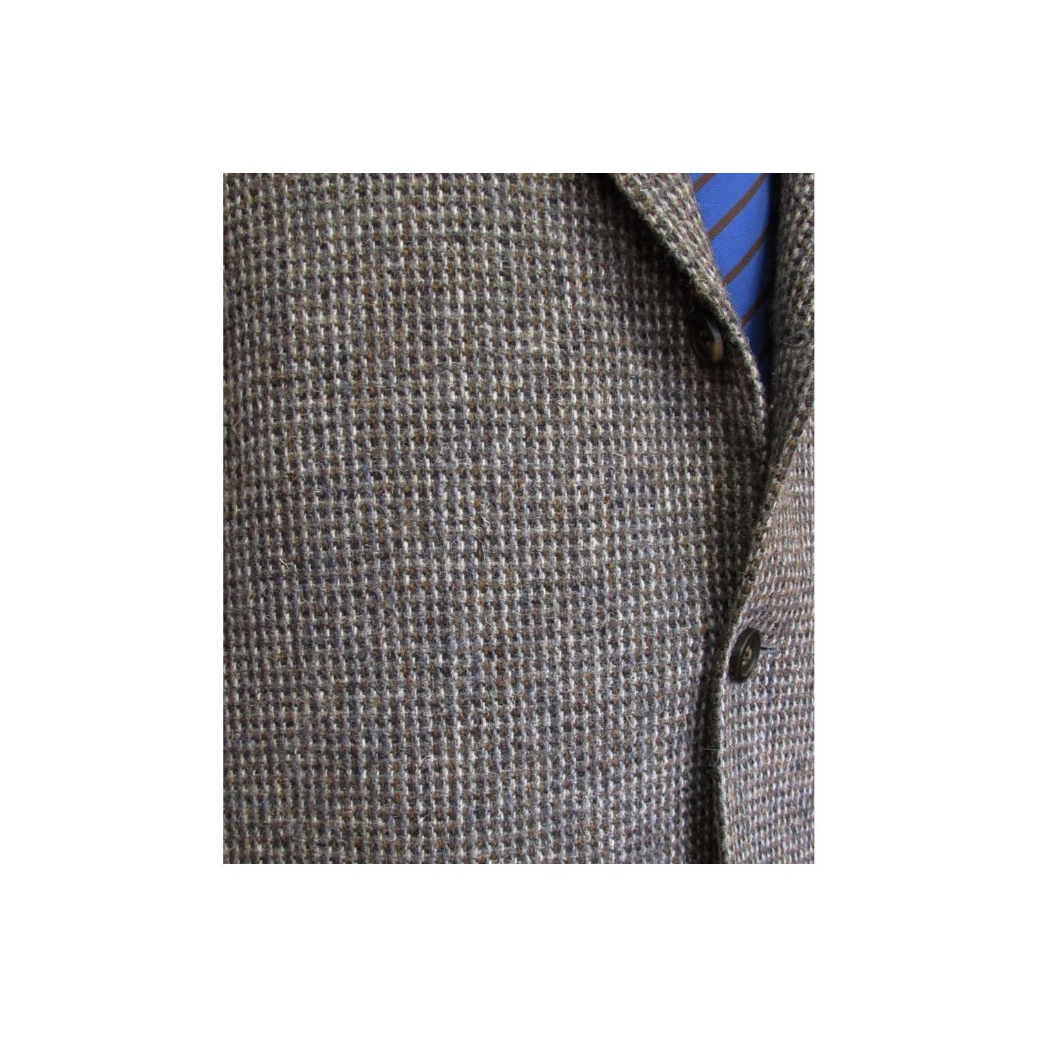 O'Connell's Sport Coat - Harris Tweed - Grey & Brown Minicheck