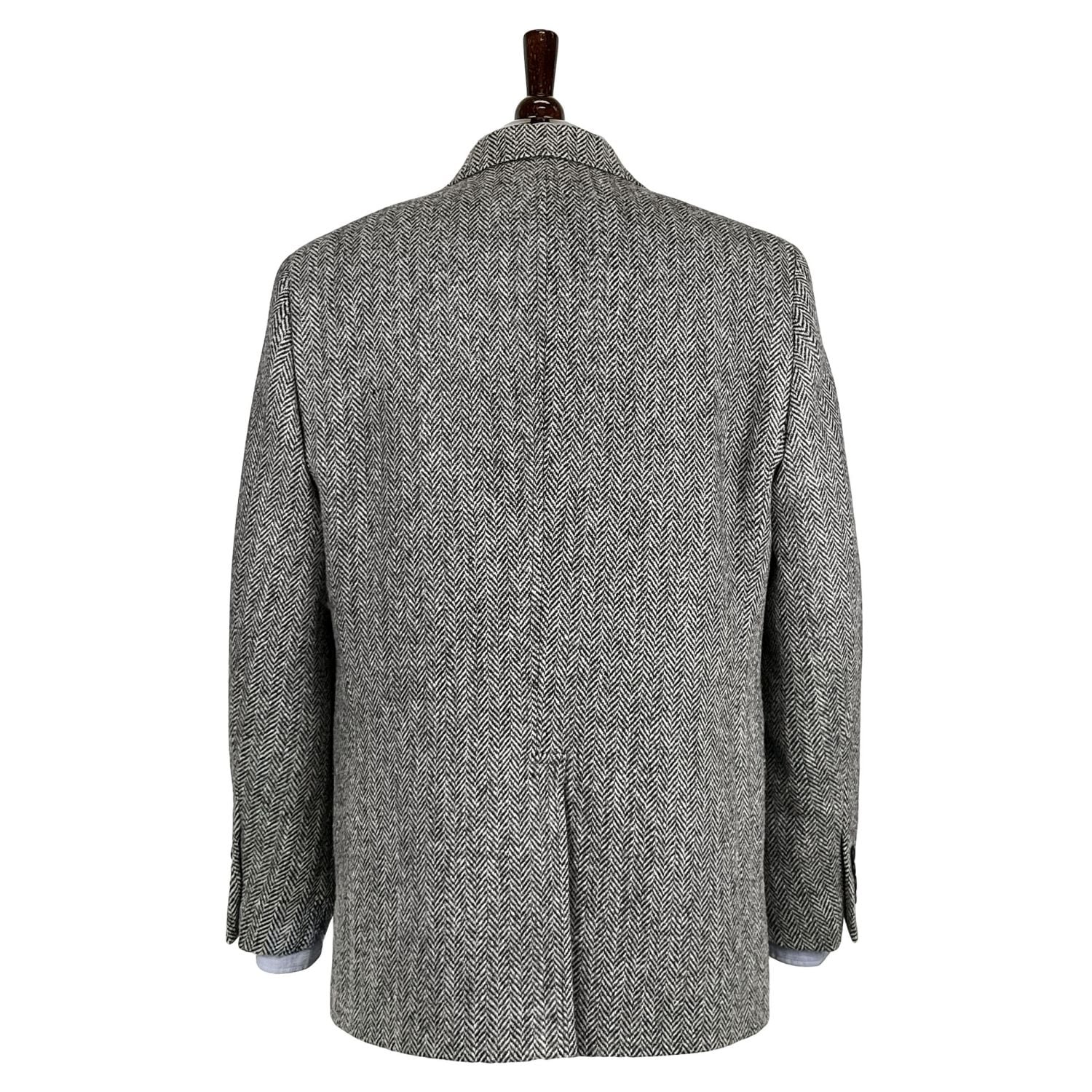 O'Connell's Sport Coat - Harris Tweed - Grey Herringbone | Men's